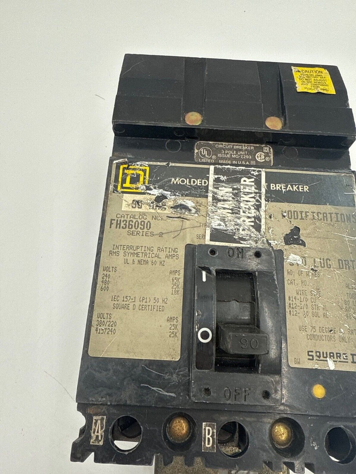 Square D FH36090 Used