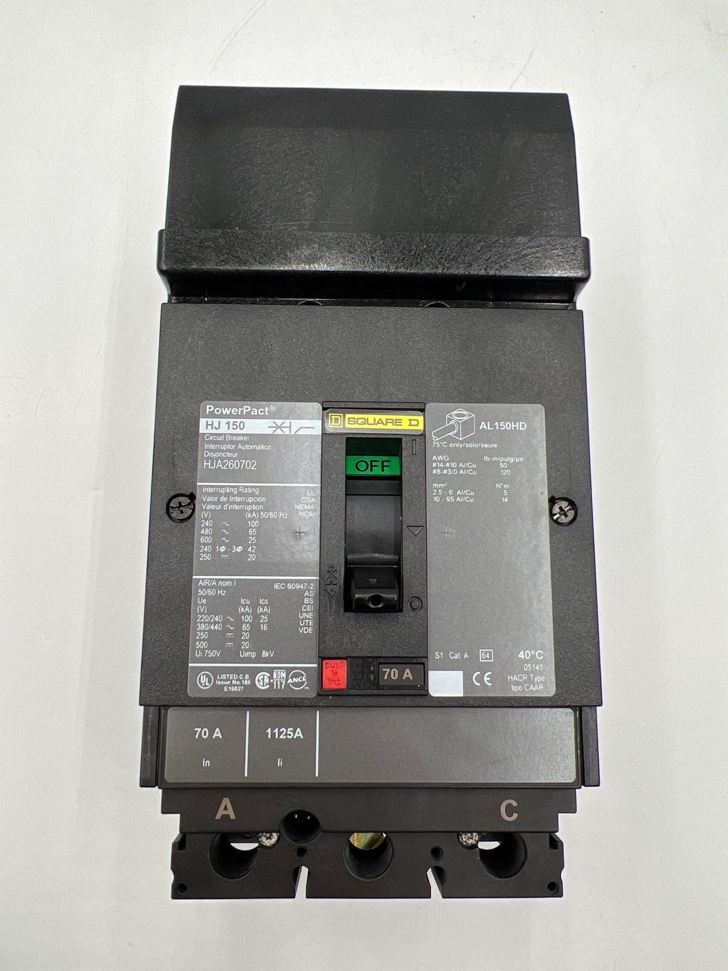 Square D HJA260702 Used