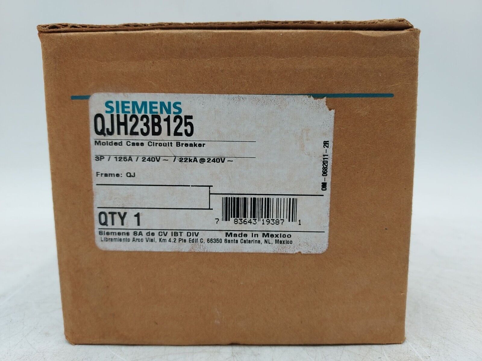 Siemens QJH23B125 New
