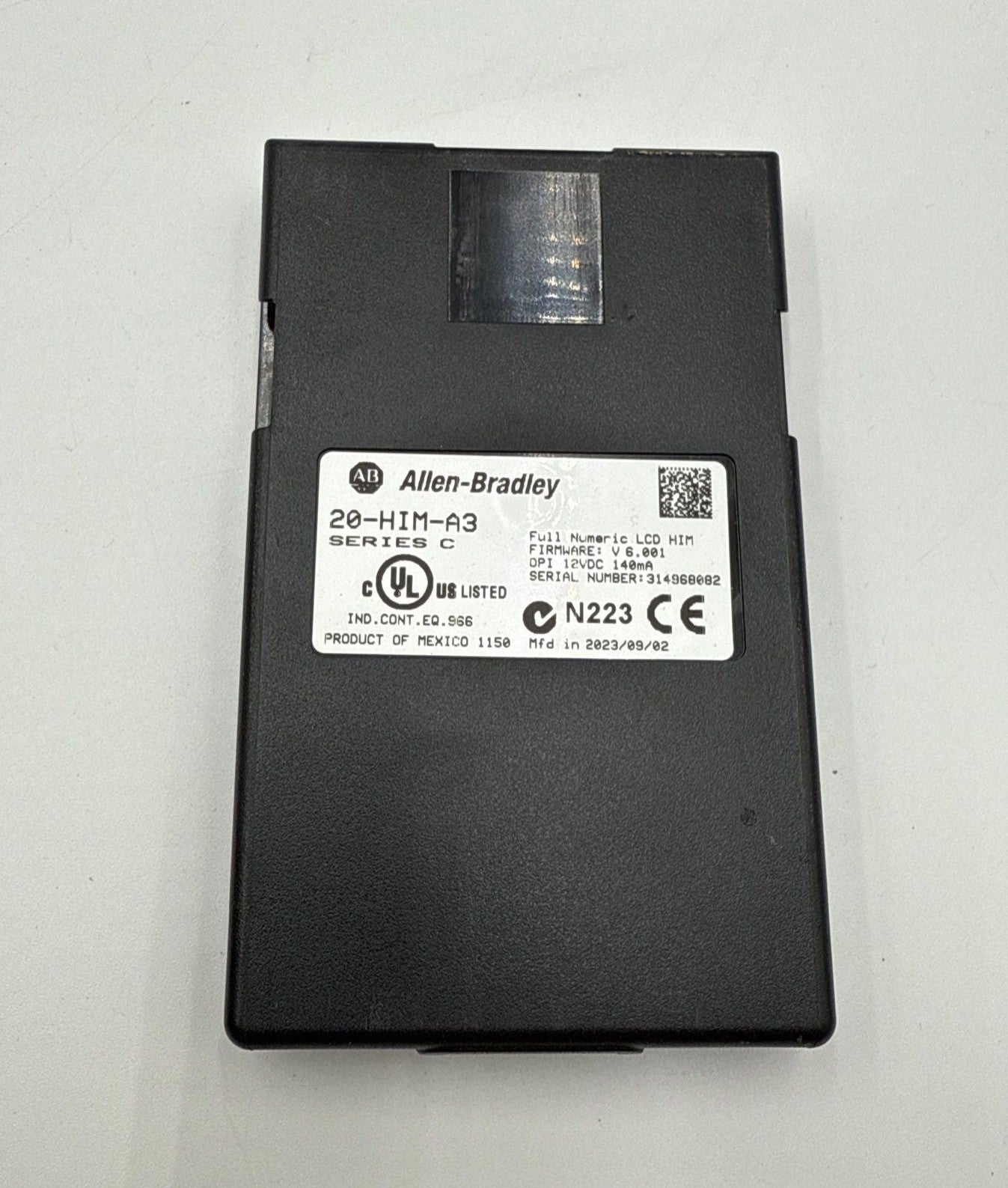 Allen Bradley PowerFlex 20-HIM-A3 Numeric LCD Keypad Series C V 6.001 12VDC DPI Used