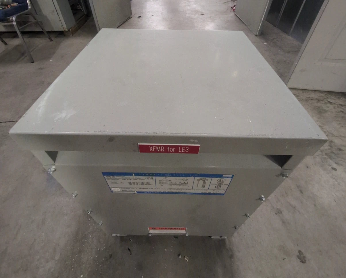 15KVA GE 9T23B3871 Transformer Pri 480V Sec 208/120V 3PH 60Hz Type 2 Encl Indoor Used