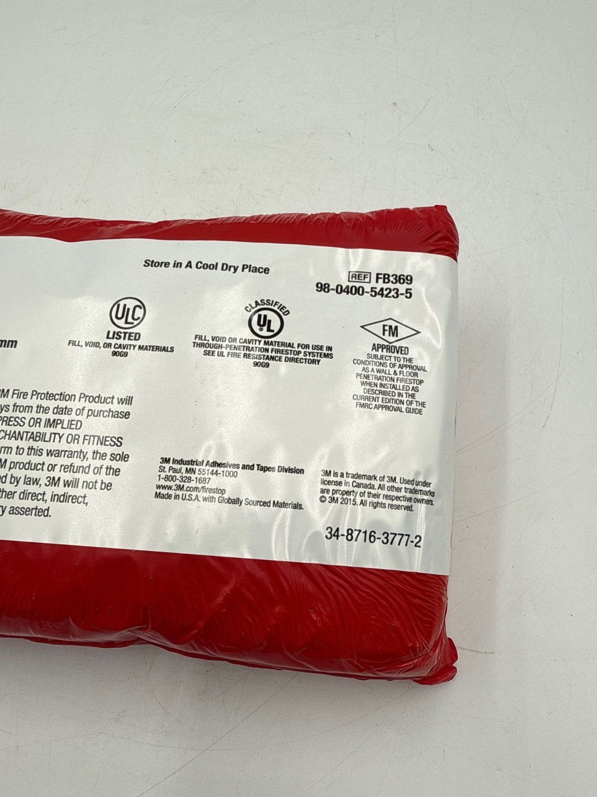 20PC Lot 3M FB 369 Fire Barrier Self-Locking Pillow 3" x 6" x 9" FB-369 20 Piece New