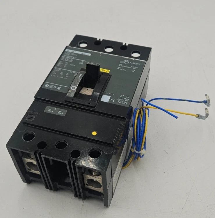 Square D KAL262001212 Circuit Breaker 200A 2P 600V KAL 200 Amp 2 Pole w/ AUX Used