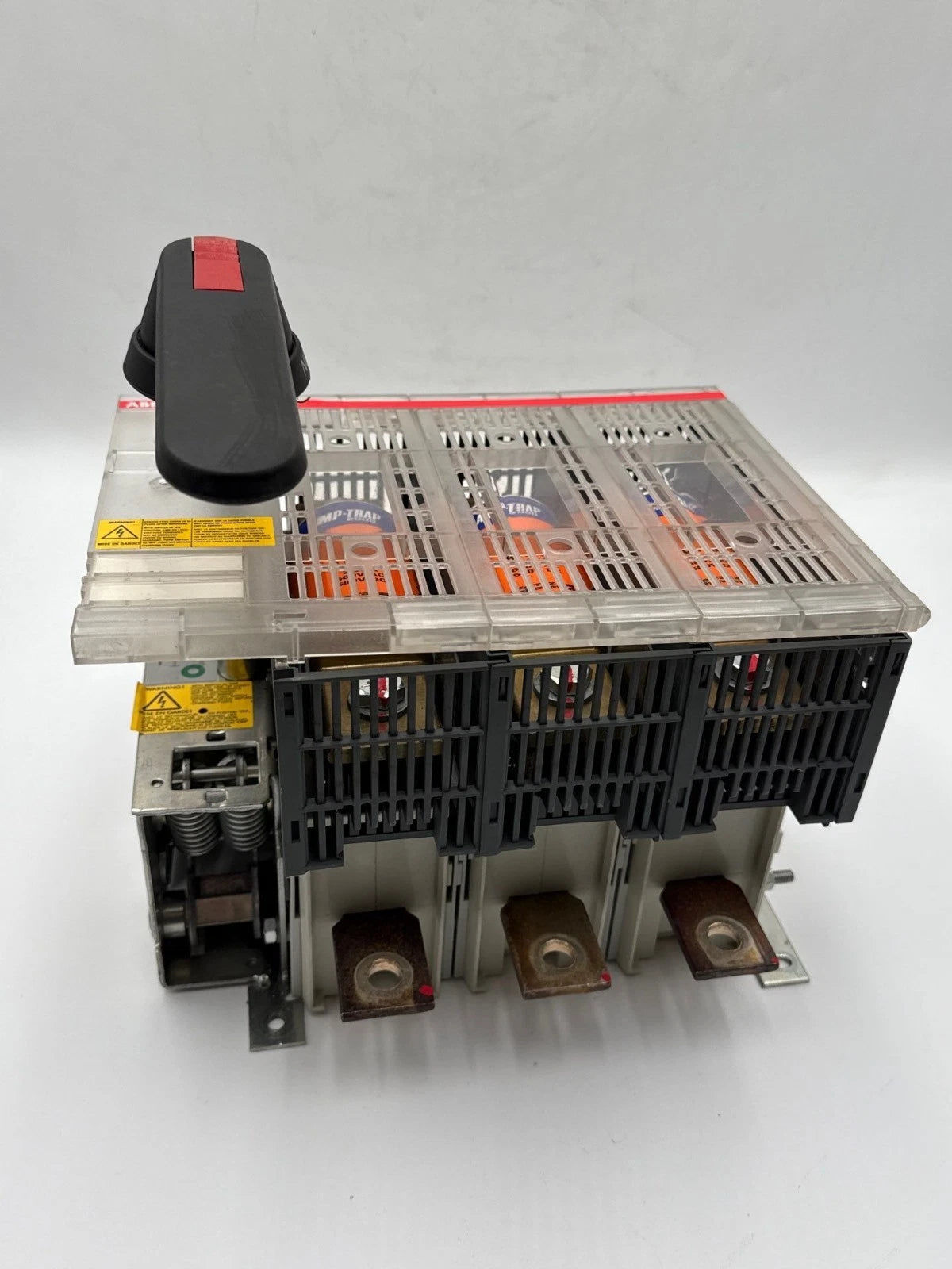 ABB OES400J3 Fused Disconnect Switch 400A 3P 600V 3PH 350HP Fuses AJT250 250 Amp Used