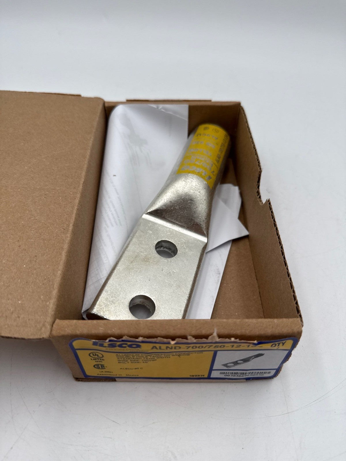 Ilsco ALND-700/750-12-134 Compression Connector Lug Aluminum 700/750 KCMIL New