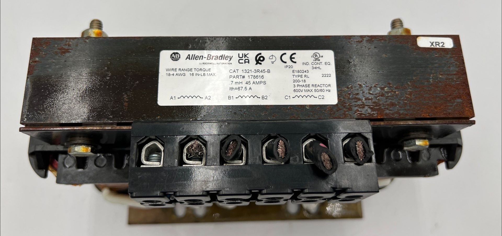 Allen Bradley 1321-3R45-B Input Output Line Reactor 45A 3PH 0.7MH 600V Used