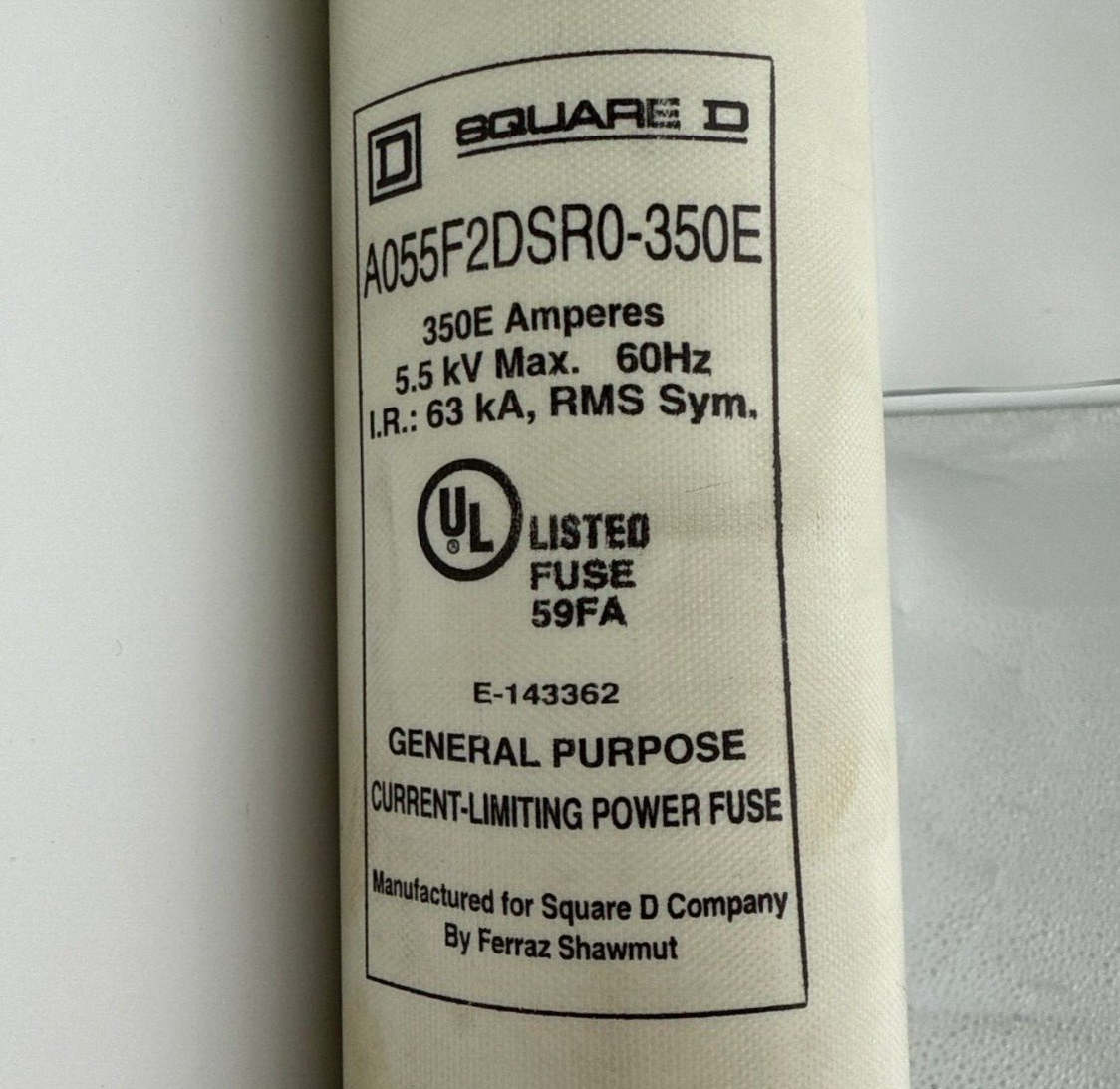 Square D A055F2DSR0-350E New