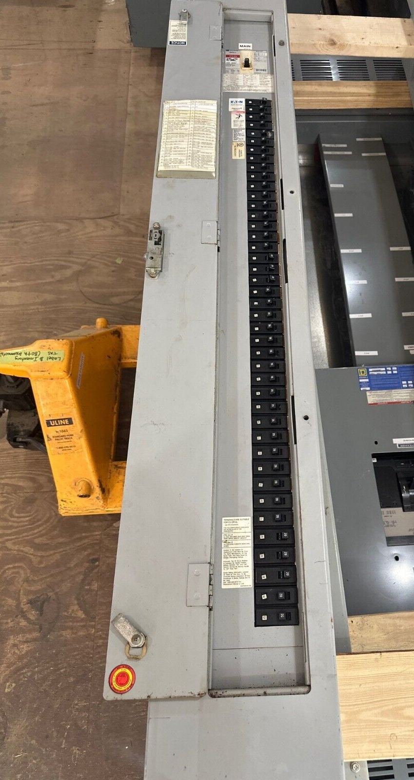 Eaton PRL1a-LX Panelboard 225A 120/240V 1PH 3W Indoor Encl 42 Circuit HFD3225 P550 Used