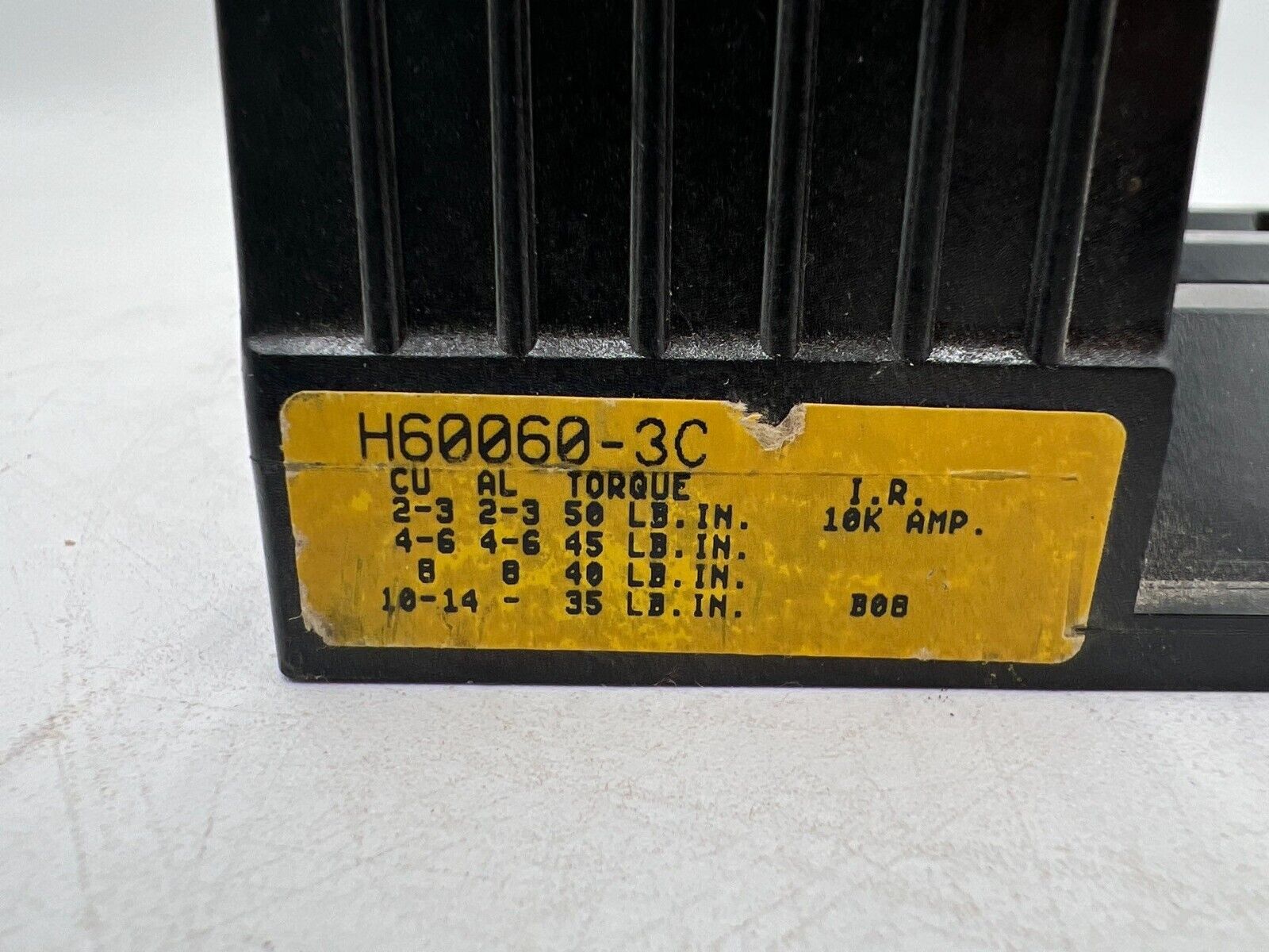 Bussmann H60060-3C Used