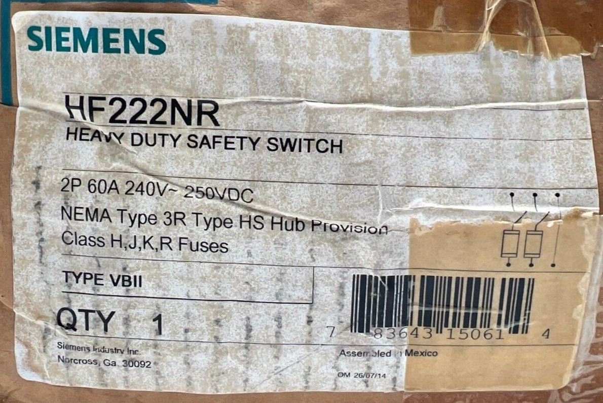 Siemens HF222NR New