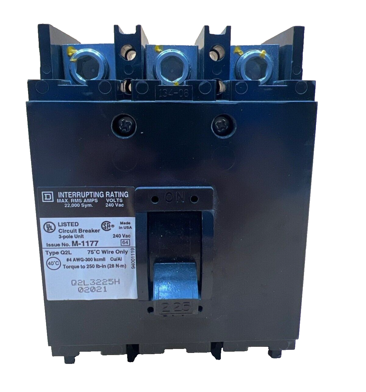 Square D Q2L3225H Used