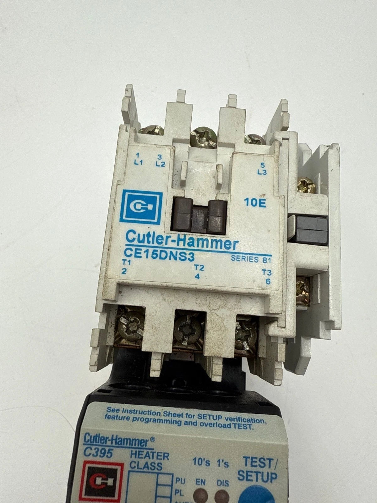 Cutler Hammer CE15DNS3 Starter 18A 3P Coil 110/120V Overload Relay C395ADDN Used