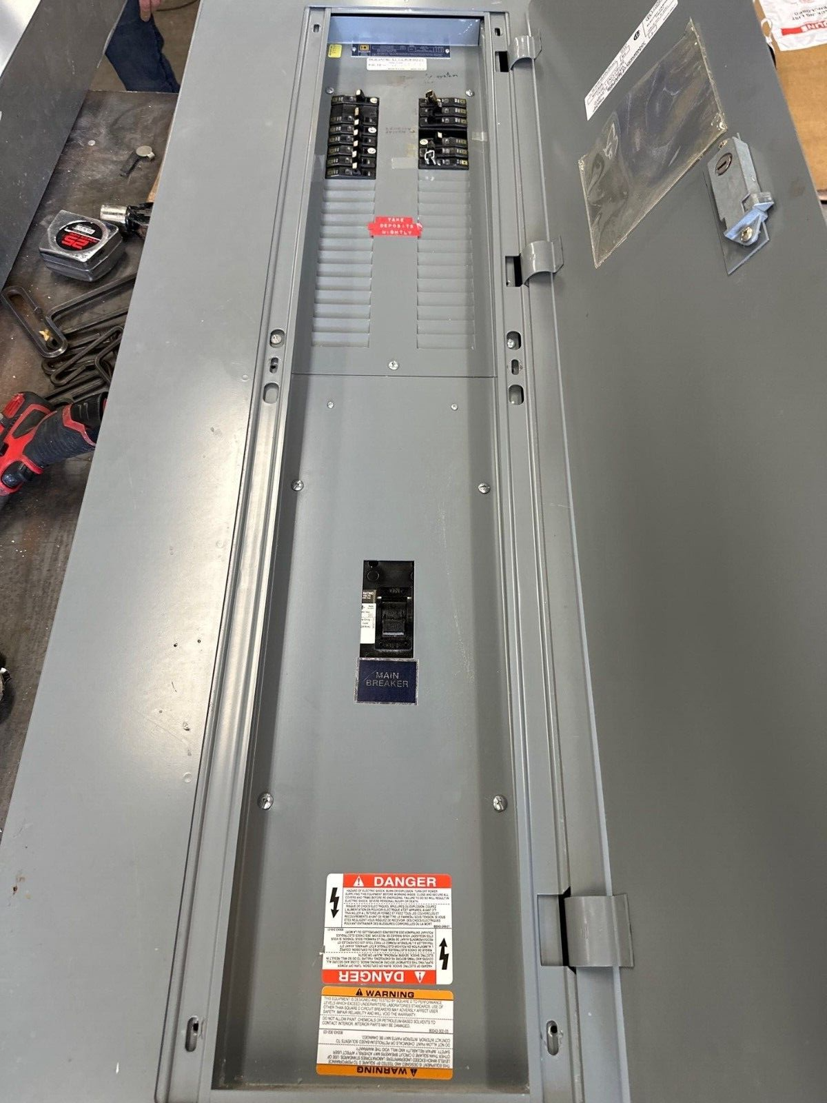 Square D NQOD442M225 NQOD Panelboard 225A 208Y/120V 3PH MCB Indoor Encl 42 Cir P359 Used