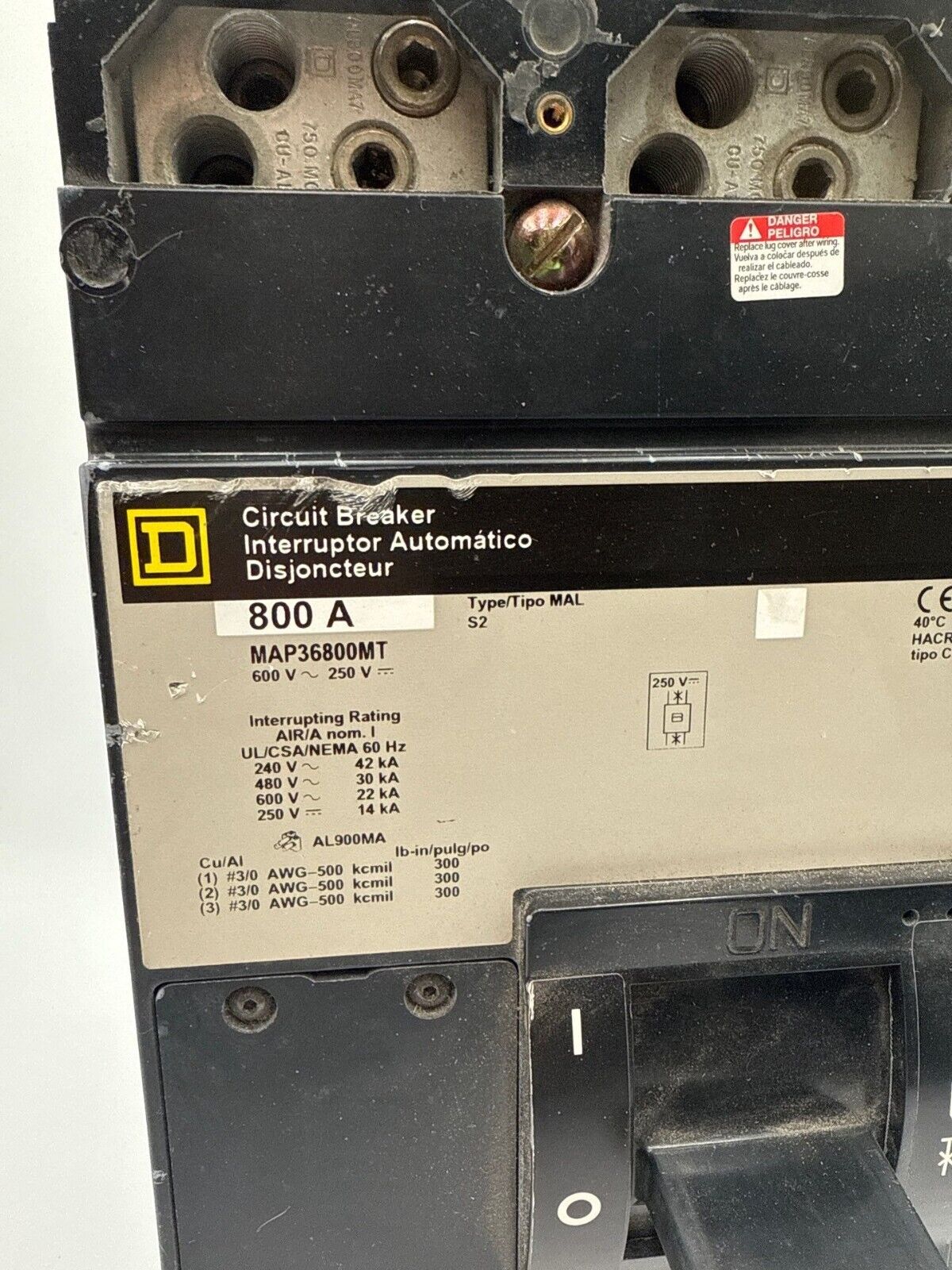 Square D MAP36800MT Used