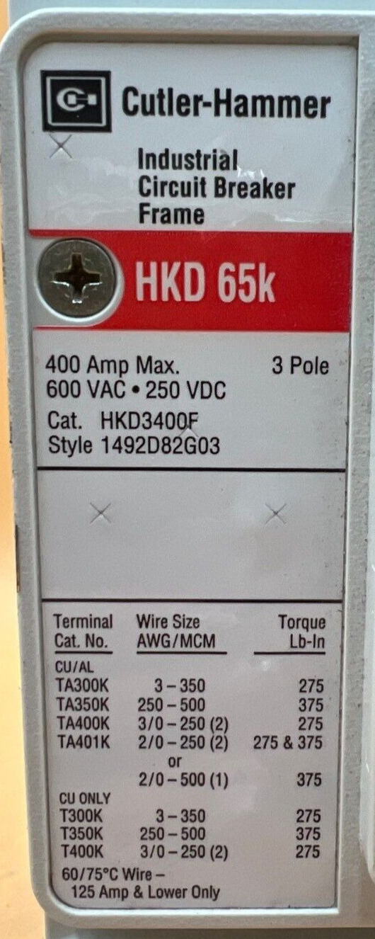 Cutler-Hammer HKD3350 Used