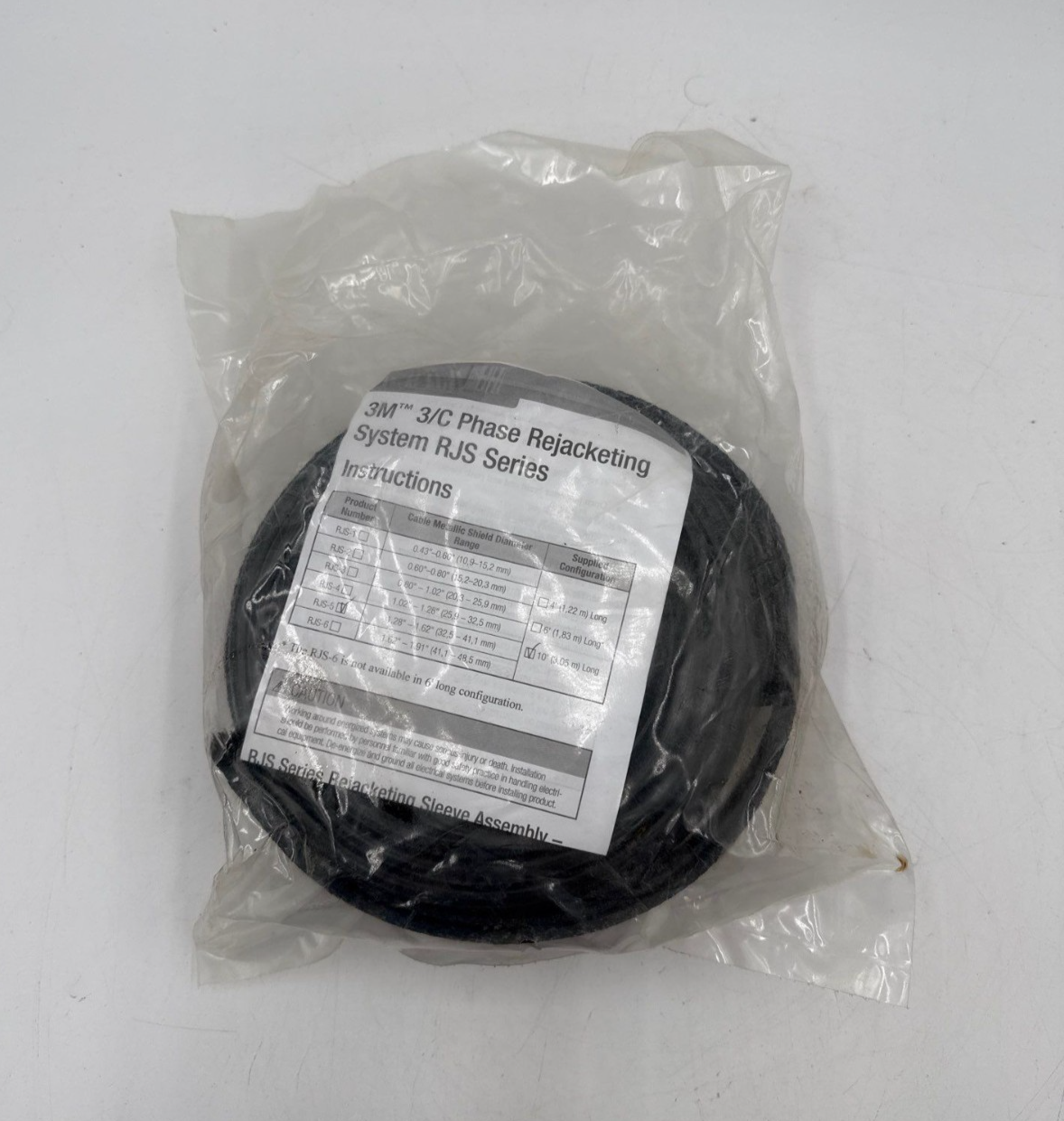 10ft 3M RJS-5 3/C Phase Rejacketing Sleeve System RJS Series 10 feet New