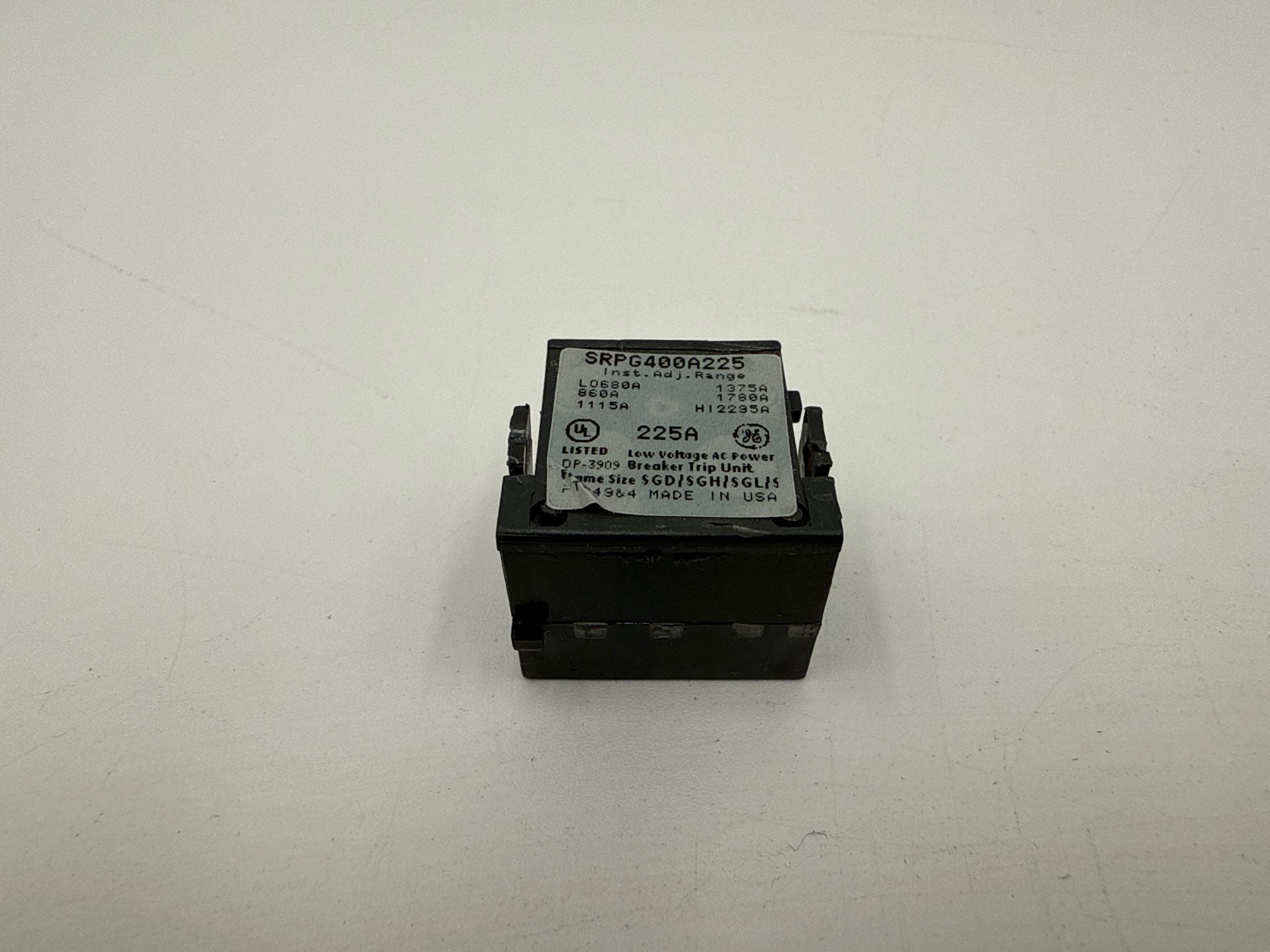 GE SRPG400A225 Rating Plug 225 Amp SRPG400 225A Frame SGDA SGHA SGLA SGPA Used