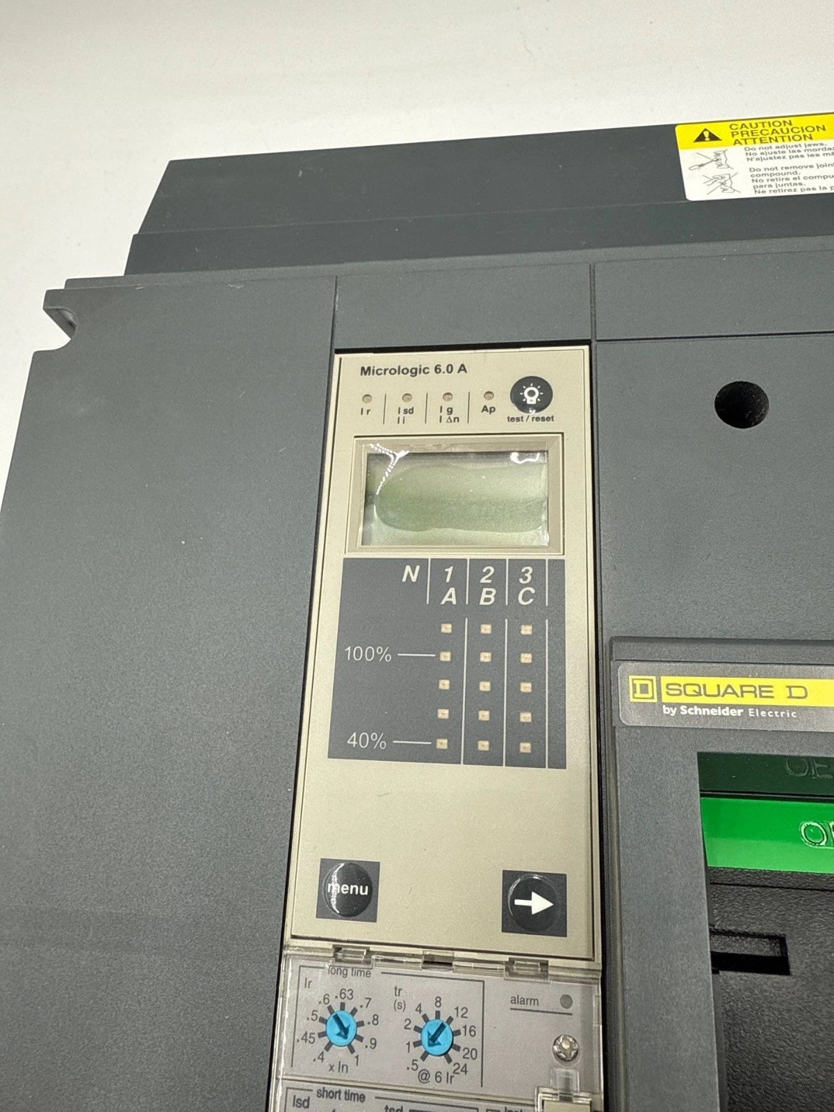 Sq D RKA36120CU44A I-Line Circuit Breaker 1200A 3P 600V Micrologic 6.0 A LSIG New