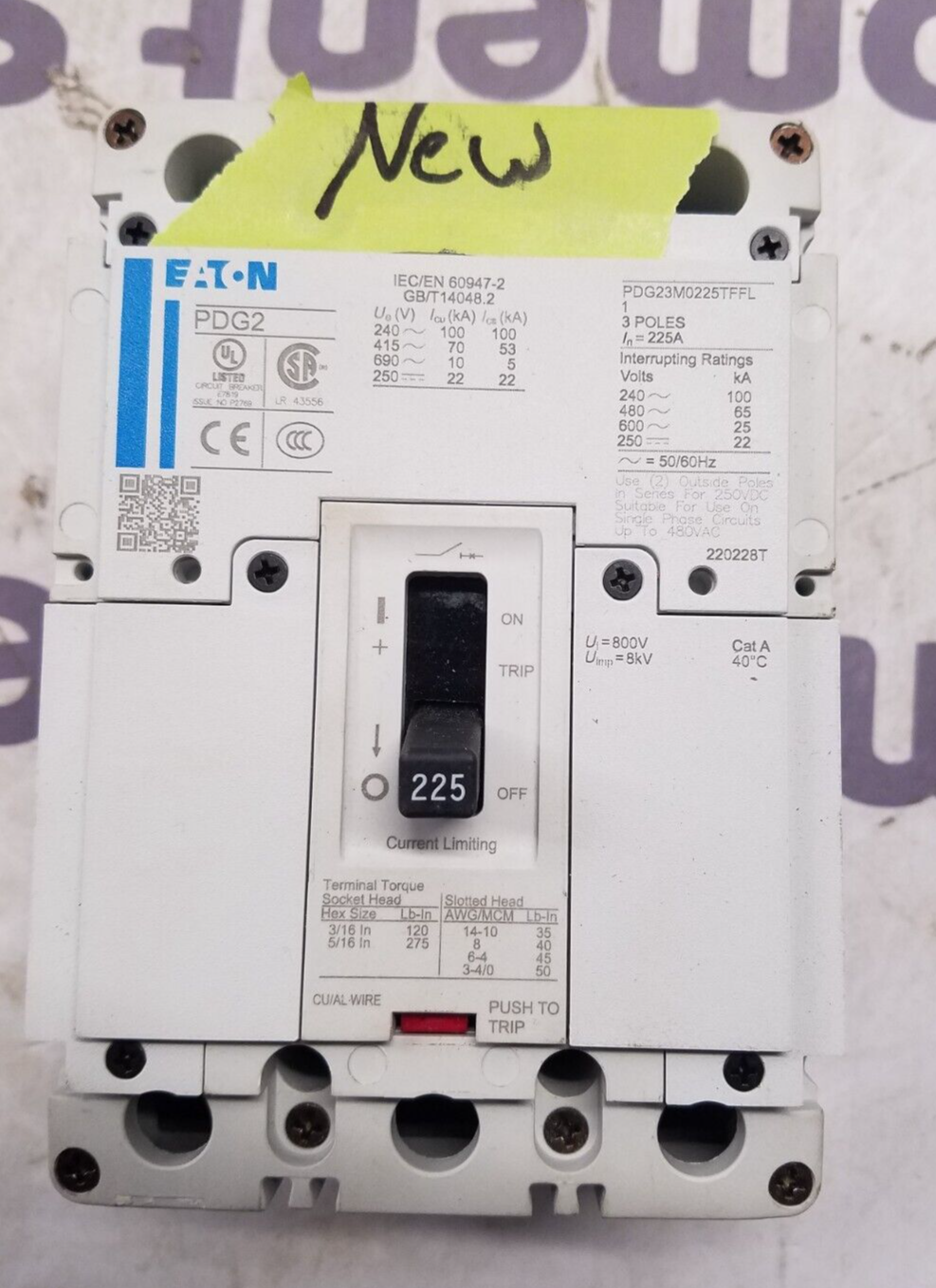 Eaton PDG23M0225TFFL New