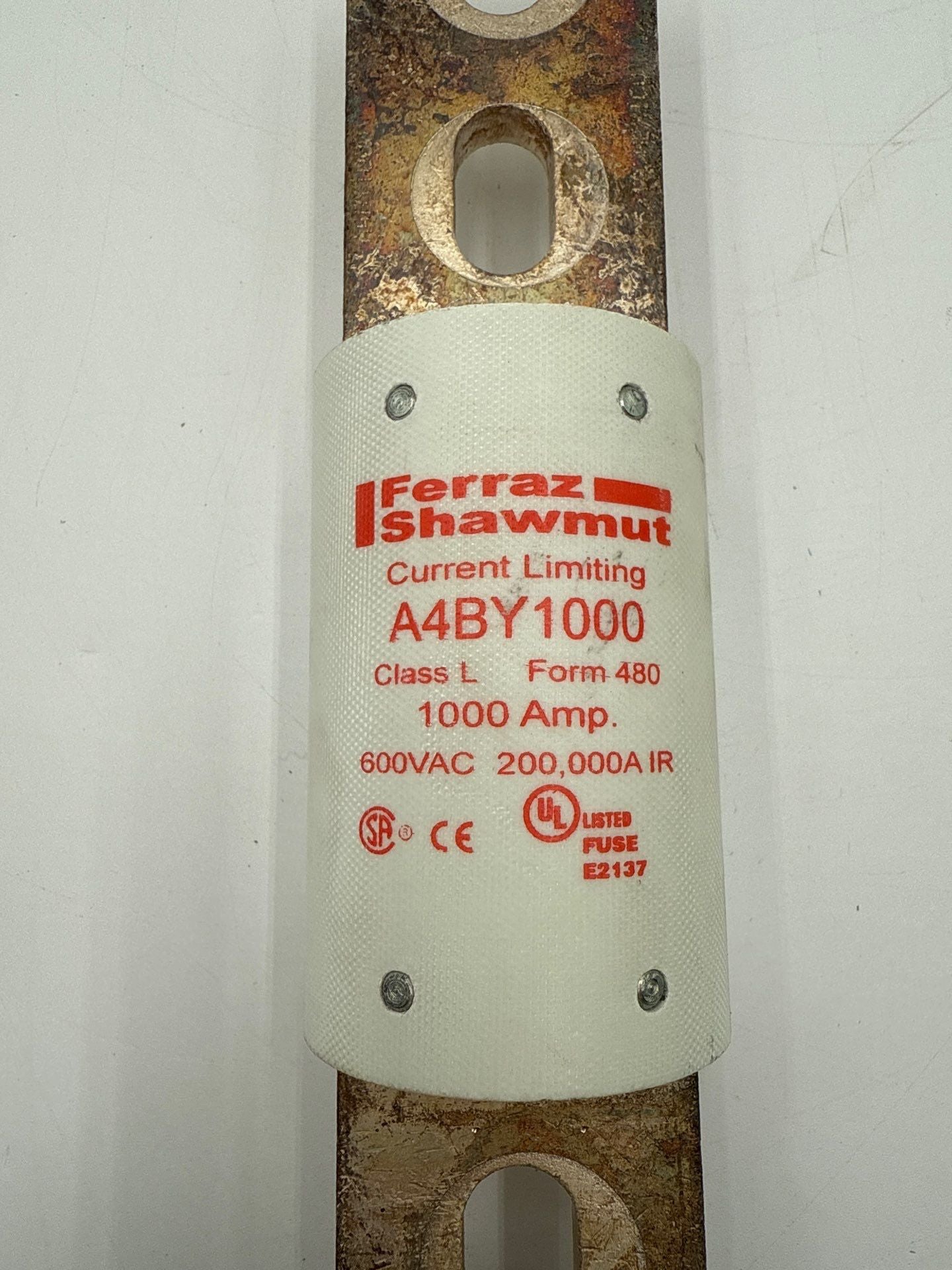 Ferraz Shawmut A4BY1000 Fuse 1000A 600V Class L 1000 Amp Current Limiting Used