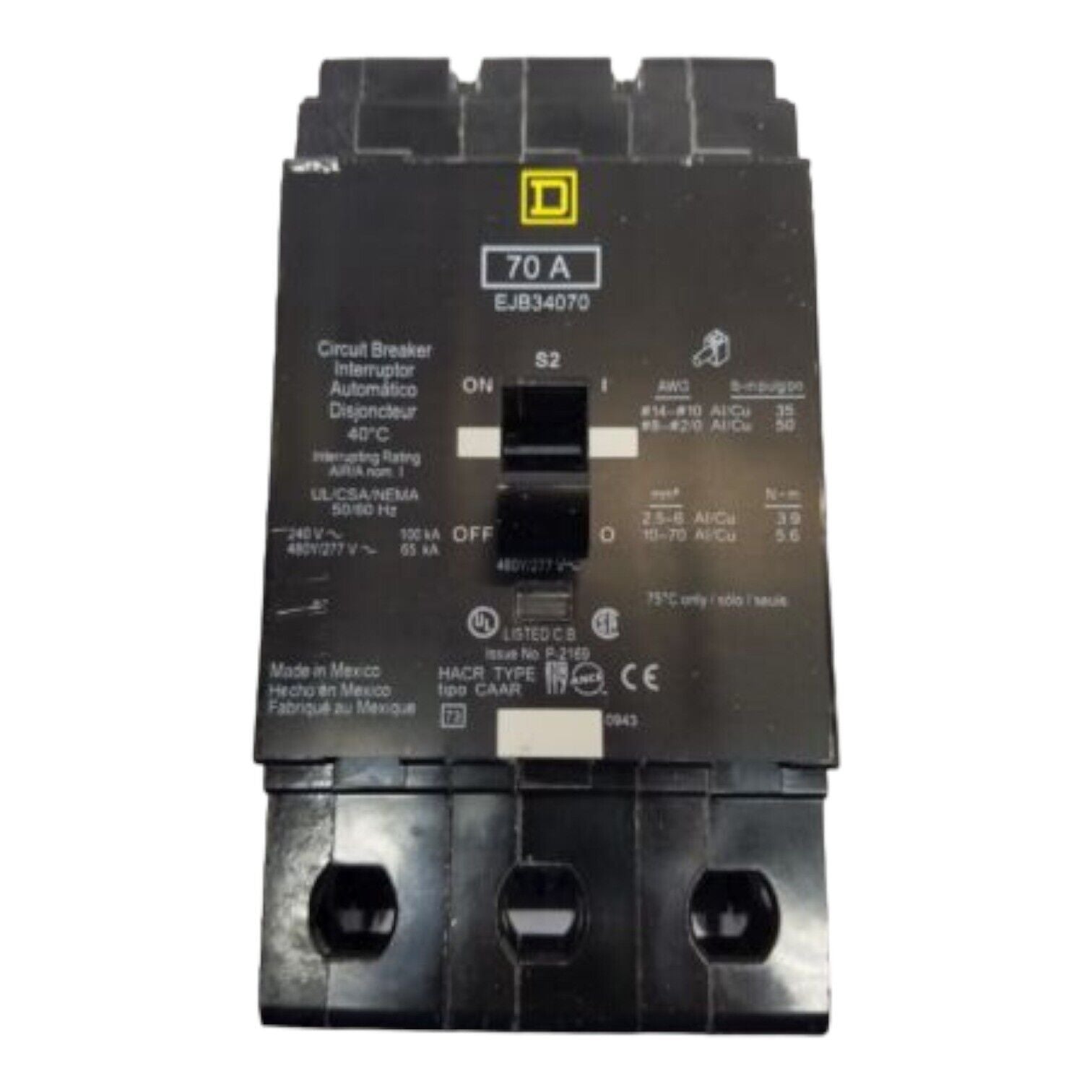 Square D EJB34070 Used