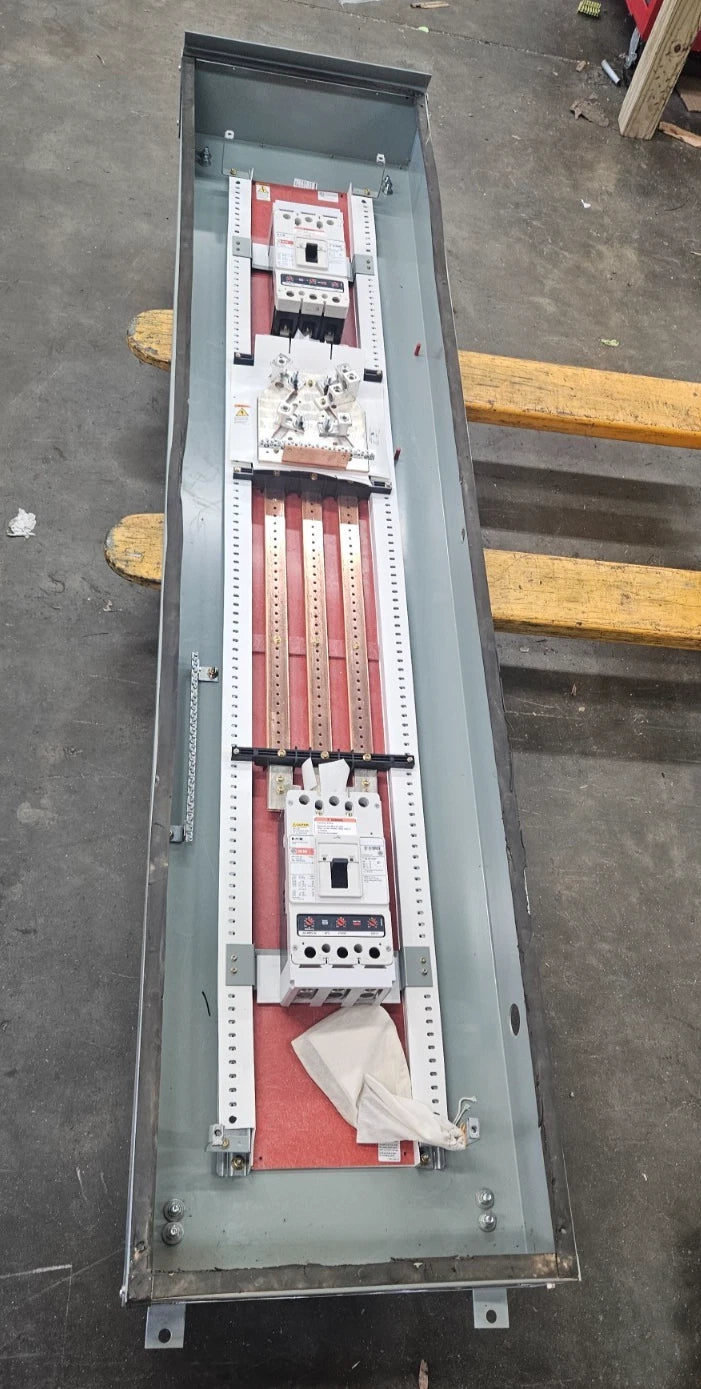 Eaton PRL3X Panelboard 400A 480/277V 3PH 3R Encl MCB Panel KD3400 Subfeed 350A Used