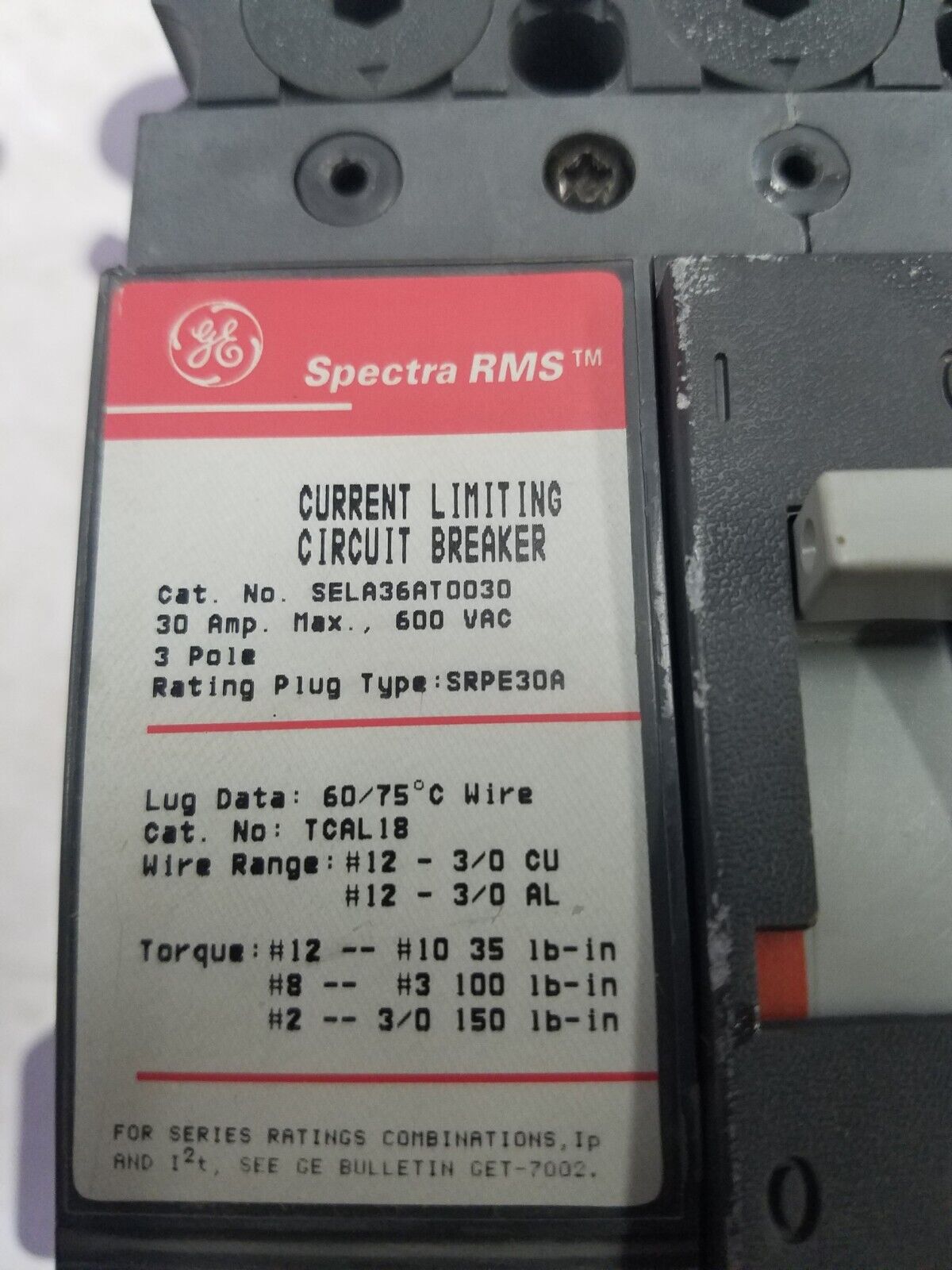 GE SELA36AT0030 Used