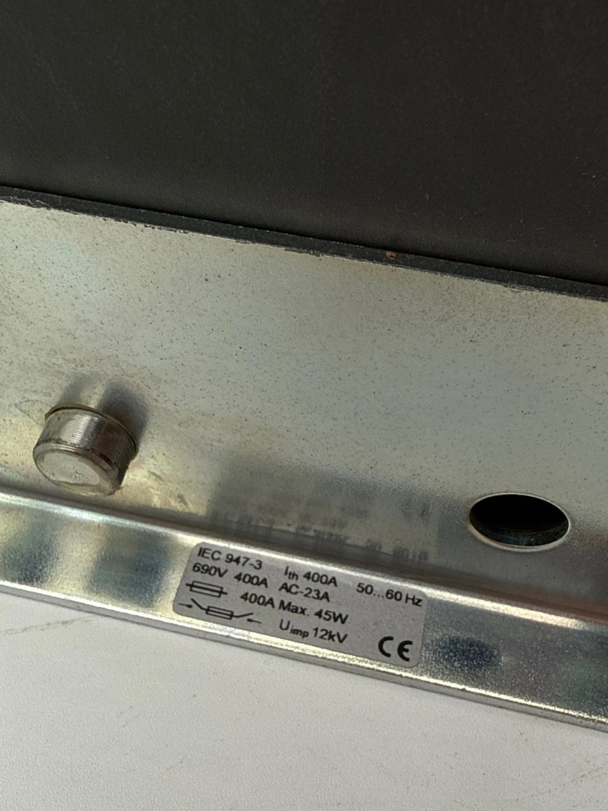 ABB OES400J3 Fused Disconnect Switch 400A 3P 600V 3PH 350HP 400 Amp Fuses AJT250 Used