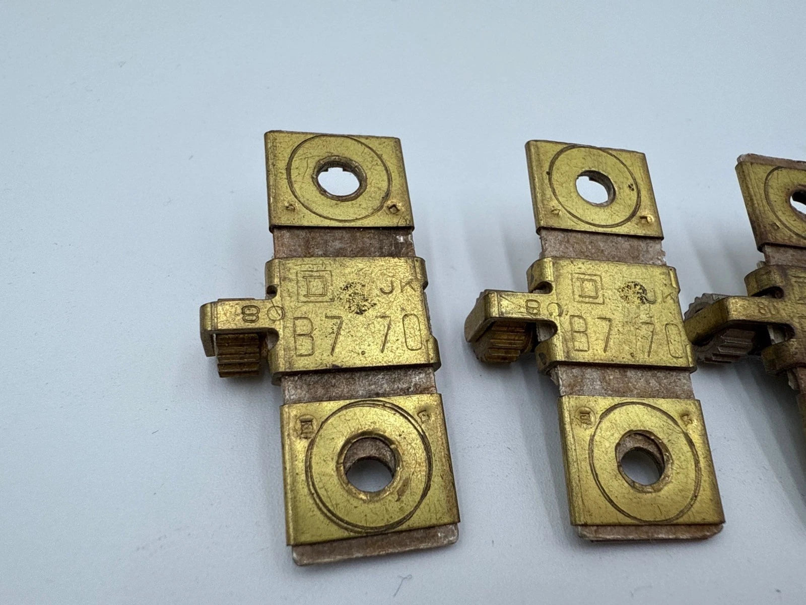 3PC Lot Square D B7.70 Thermal Overload Heater Element Unit B770 5.3-5.73 Amp Used