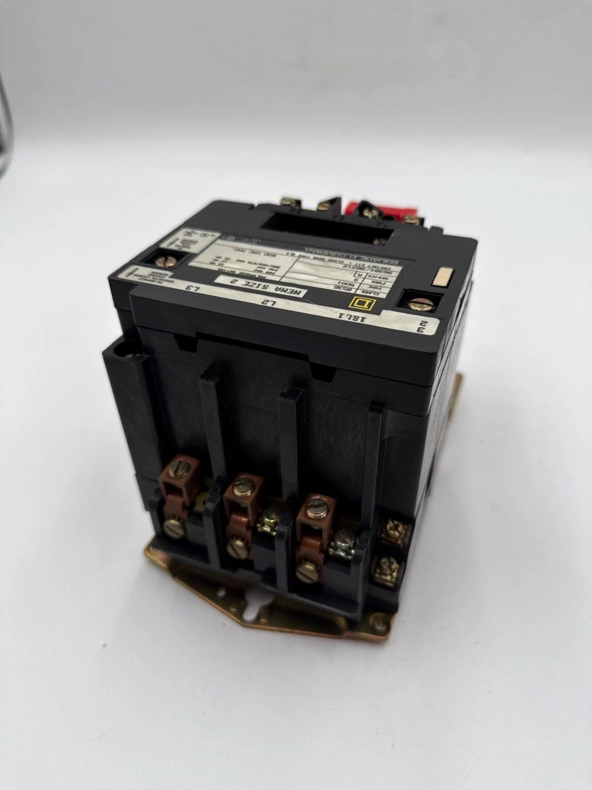 Square D 8536SD01 NEMA Size 2 Starter Coil 110/120V 3P 600V 25HP 31063-409-38 Used