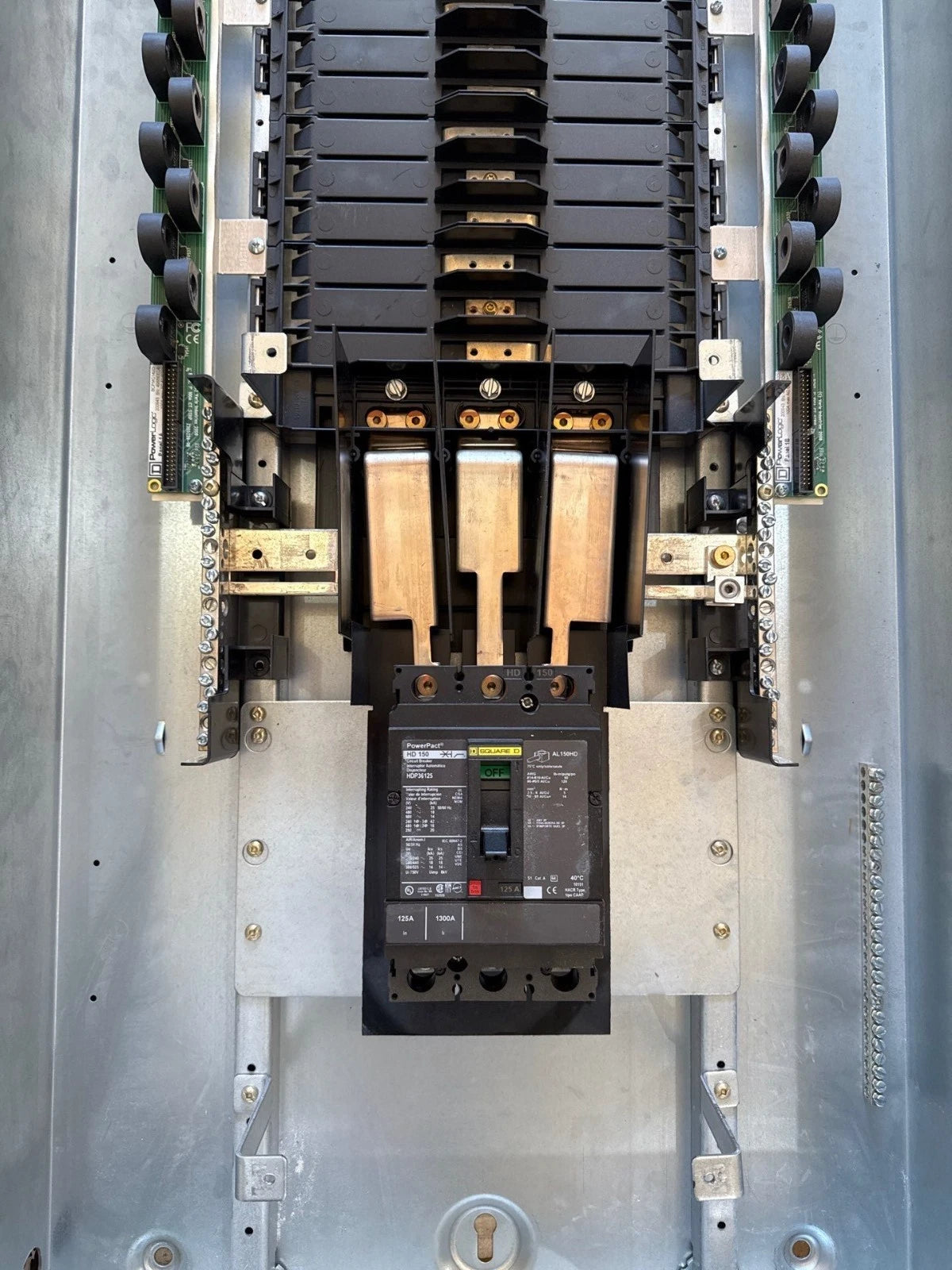 Square D NF Panelboard 125A 480/277V 3PH 4W 42 Cir MCB Panel 125 Amp HDP36125 Used