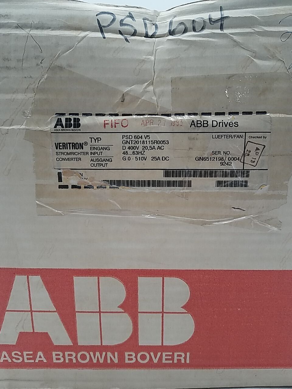 ABB GNT2018115R0053 Used