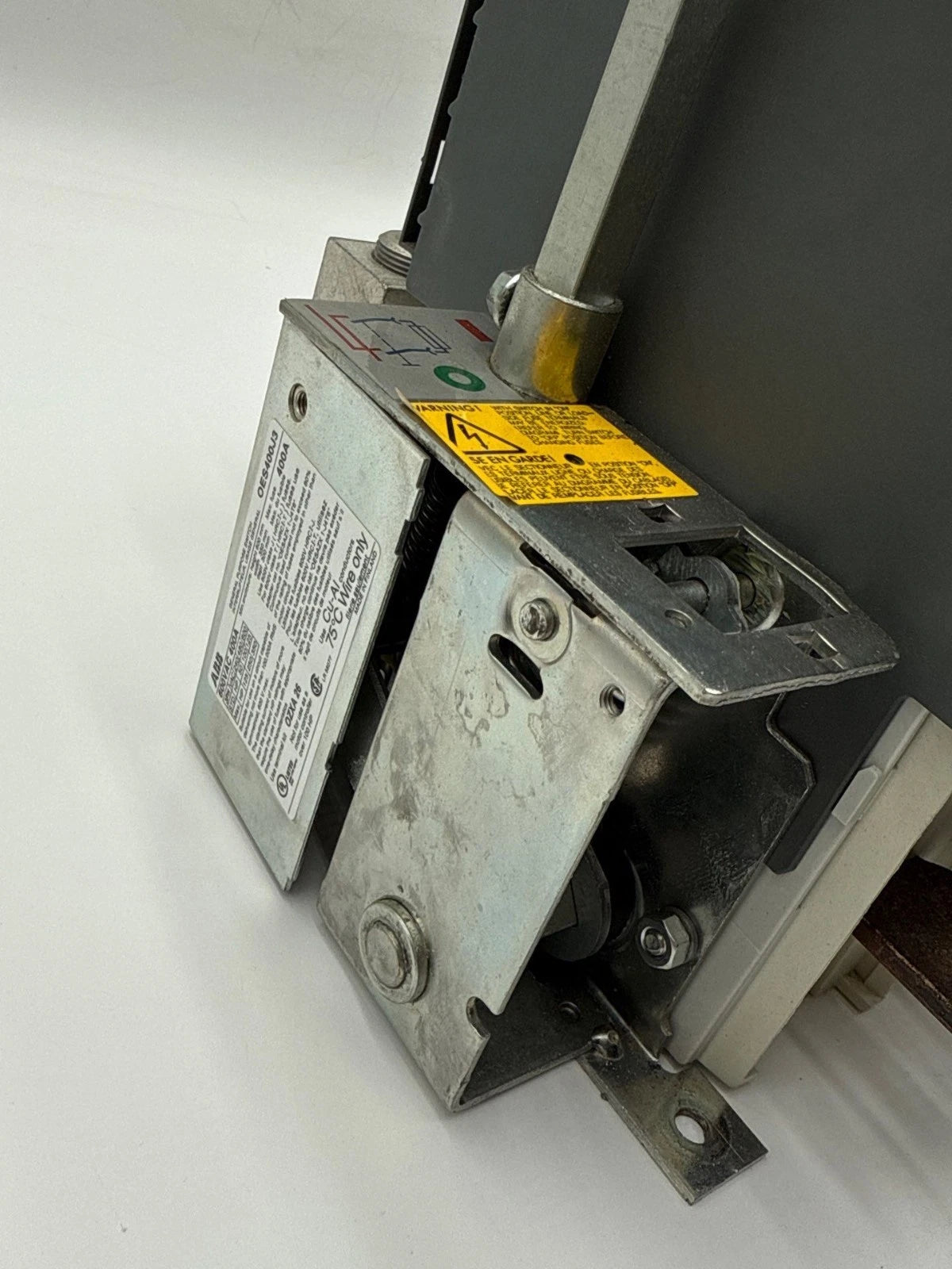 ABB OES400J3 Fused Disconnect Switch 400A 3P 600V 3PH 350HP Fuses AJT250 250 Amp Used