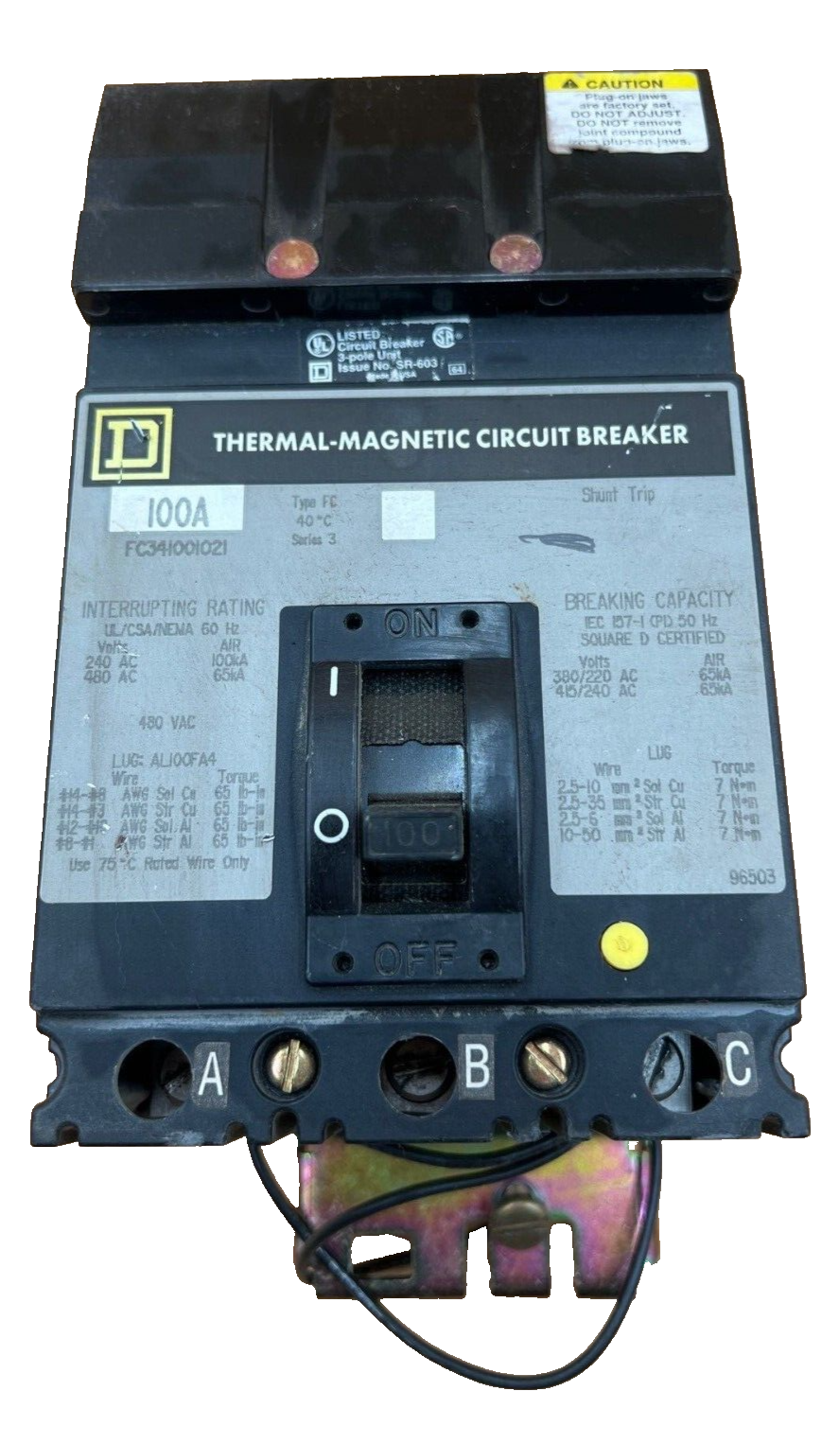 Square D FC341001021 Used