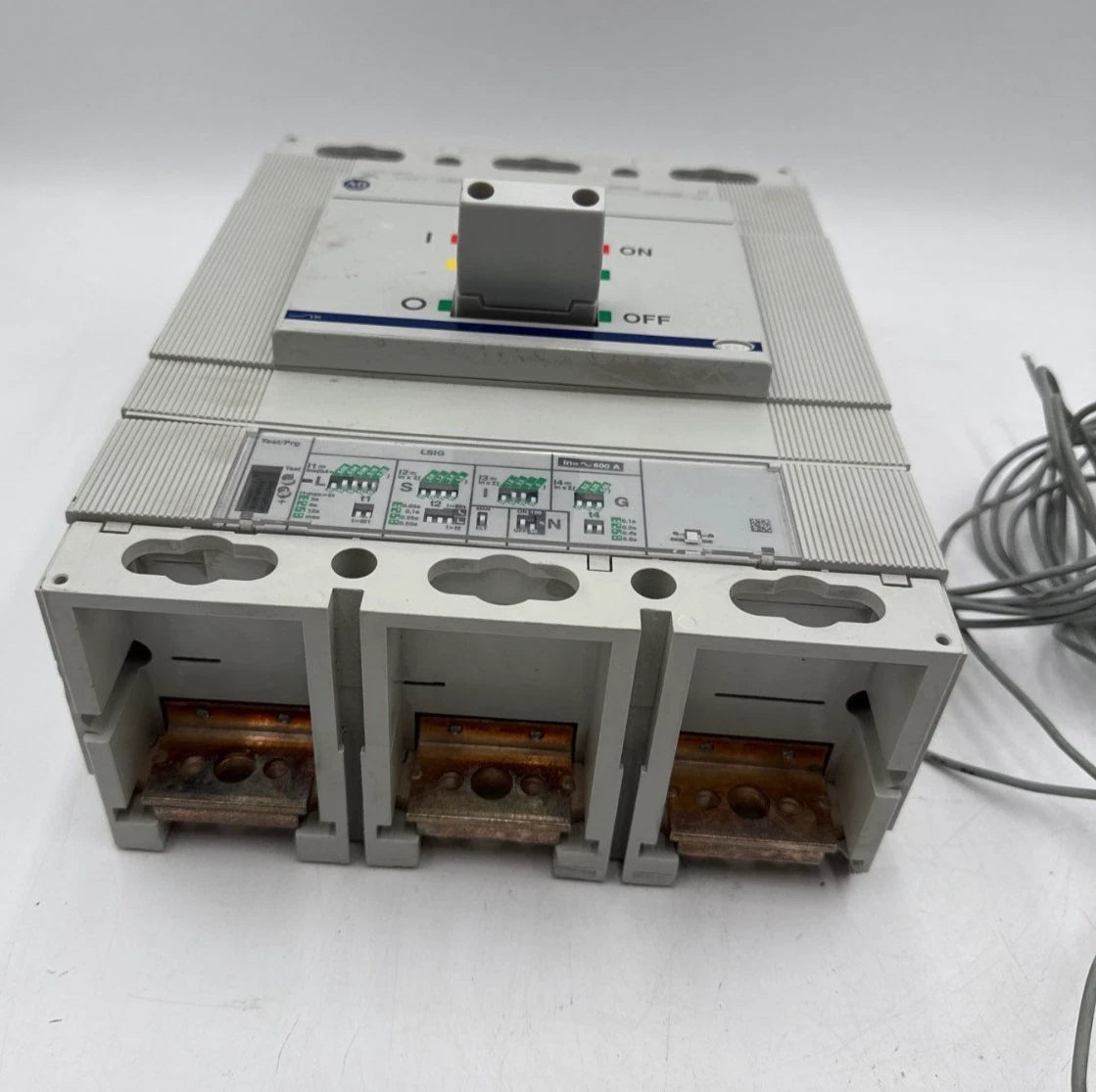 Allen Bradley 140G-M6X3 Circuit Breaker 600A 3P 600V 3PH LSIG Trip 600 Amp Used
