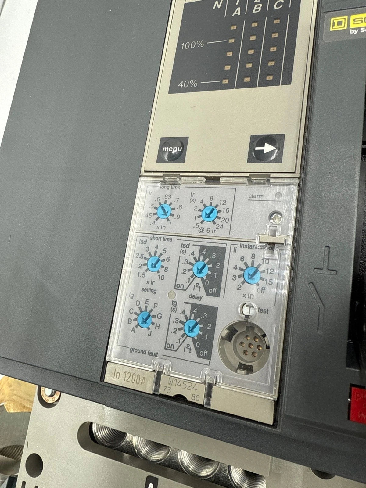 Sq D RKA36120CU44A I-Line Circuit Breaker 1200A 3P 600V Micrologic 6.0 A LSIG New