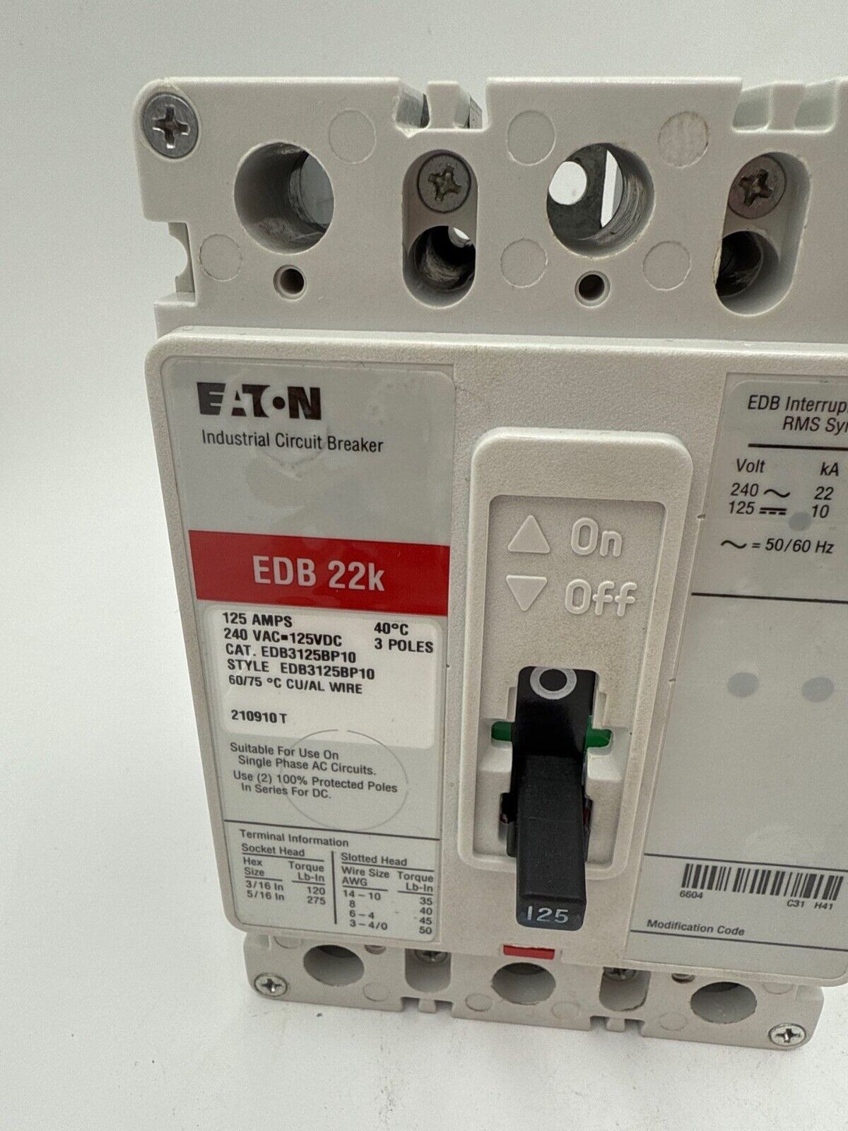 Eaton EDB3125BP10