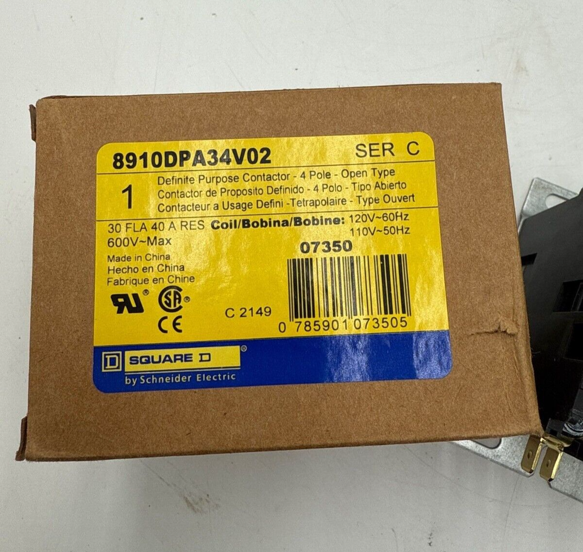 Square D 8910DPA34V02 New