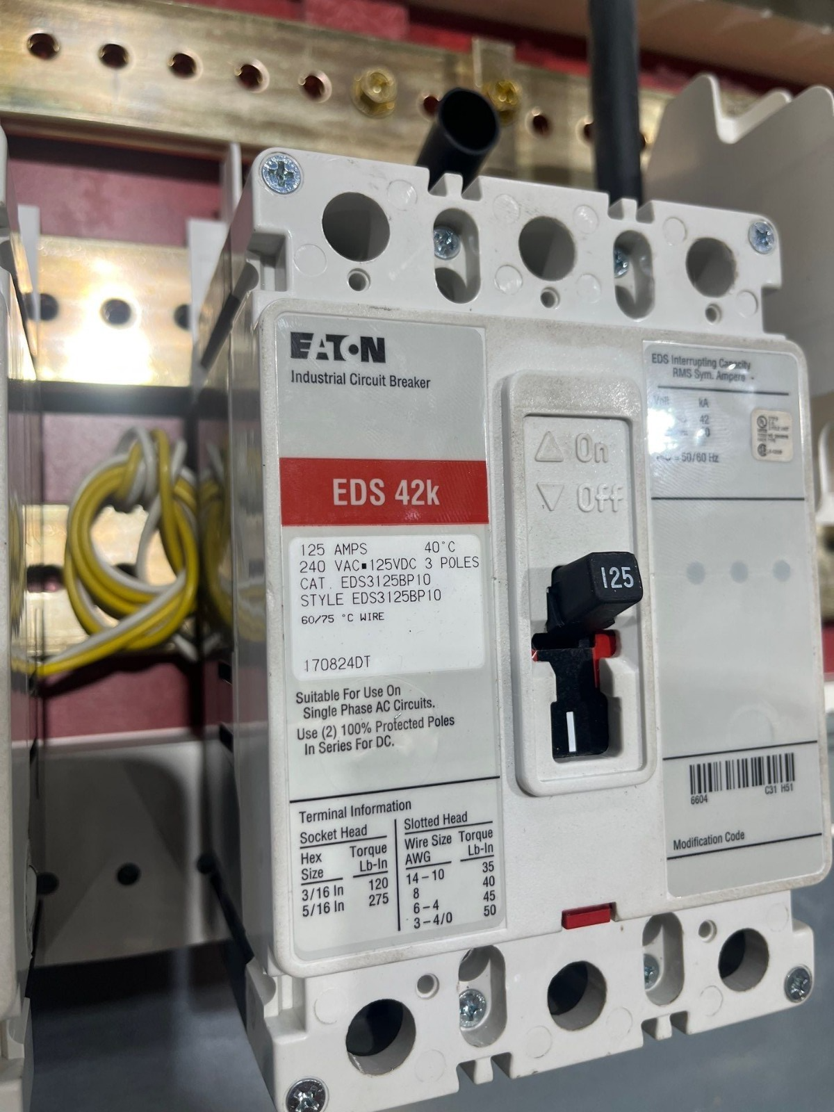 Eaton PRL3A Panelboard 800A 208/120V 3PH 4W MLO Panel 800 Amp 42Cir EZB2890R New