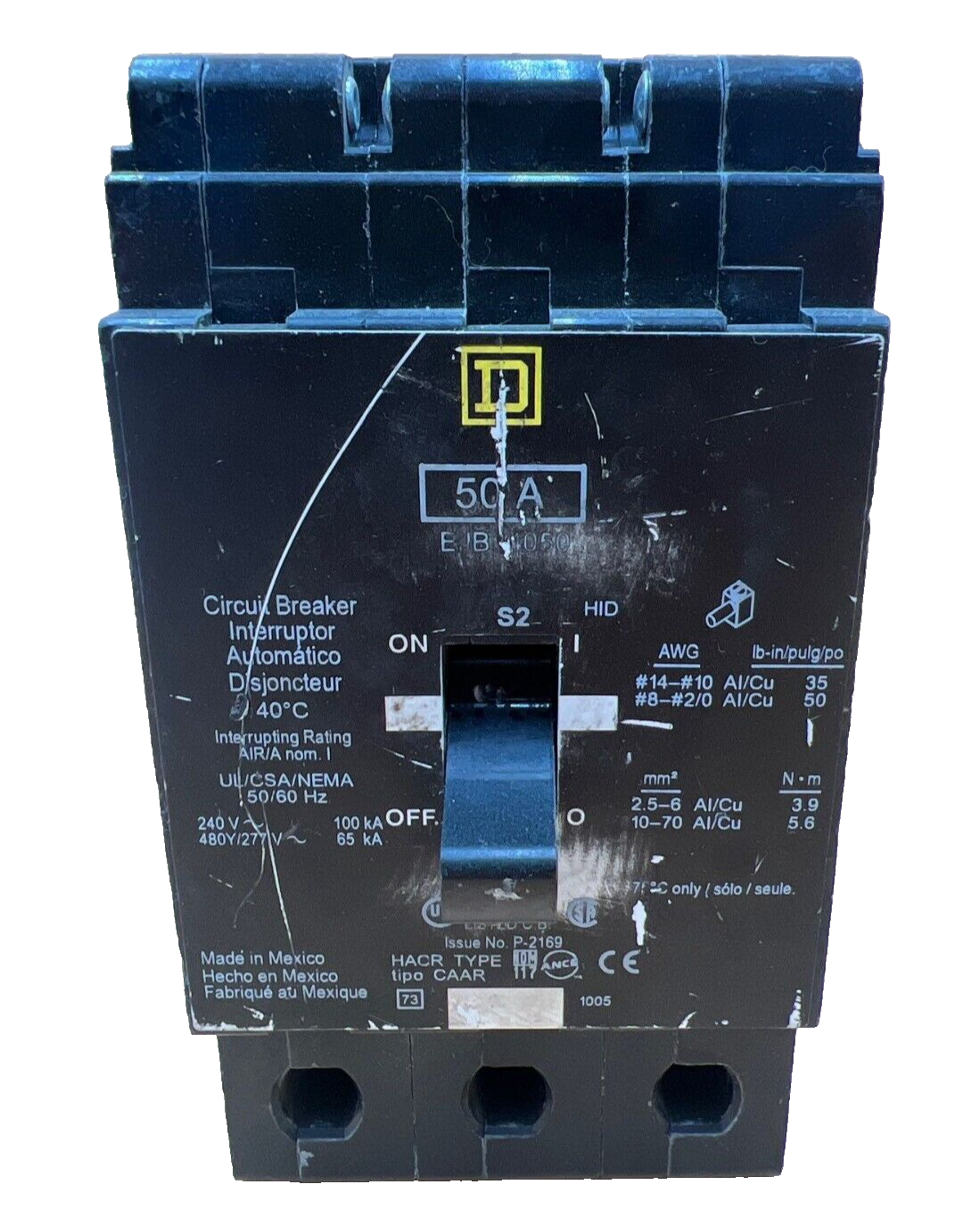 Square D EJB34050 Used