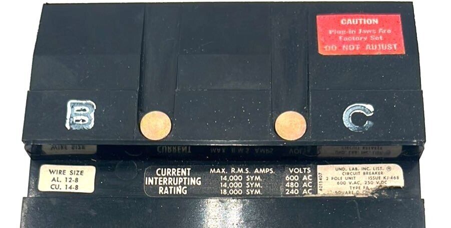 Square D FA26020BC Used