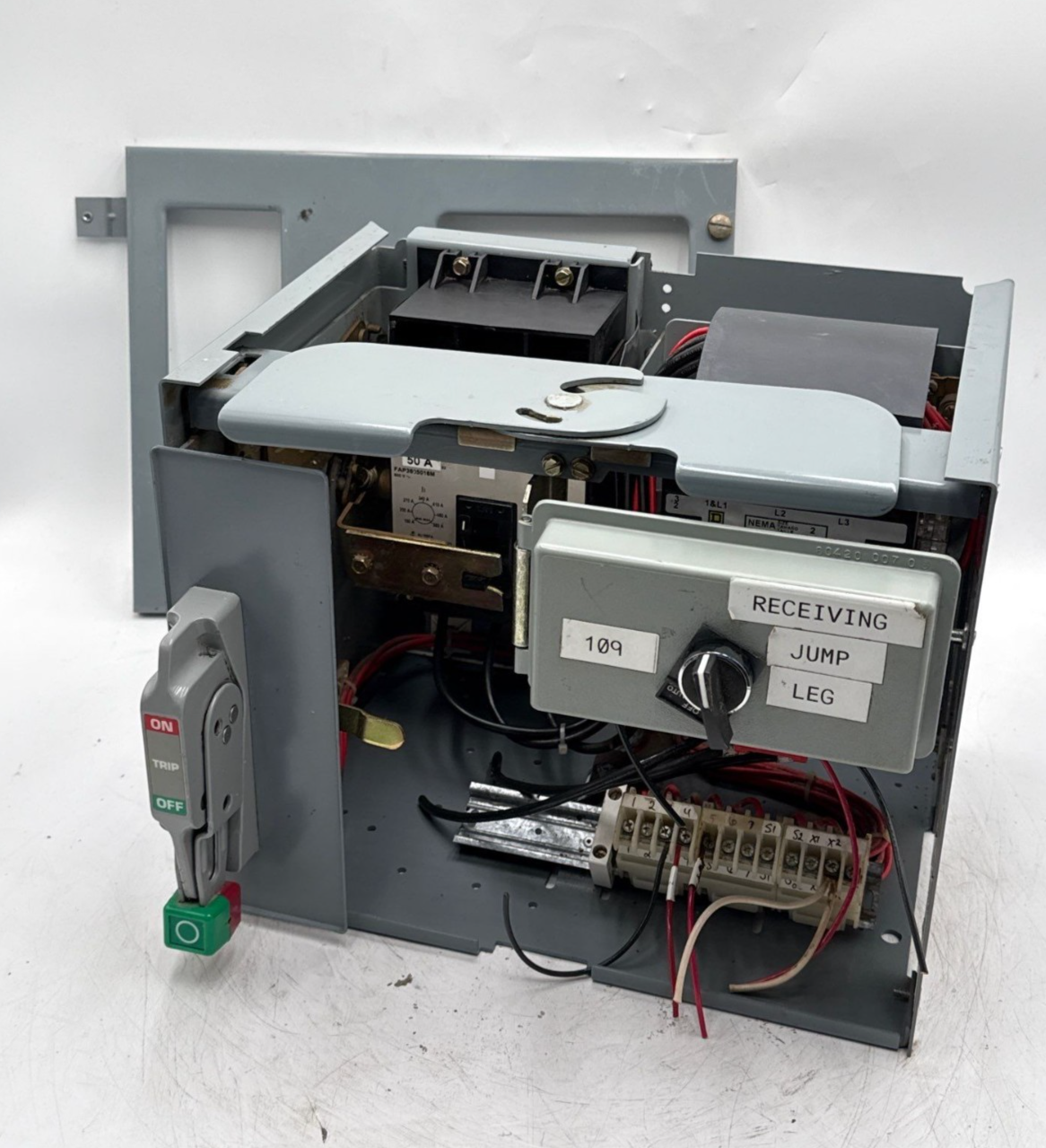 Sq D Model 6 50A 12" Size 2 Starter MCC Bucket Motor Control 50 Amp FAP3605016M Used