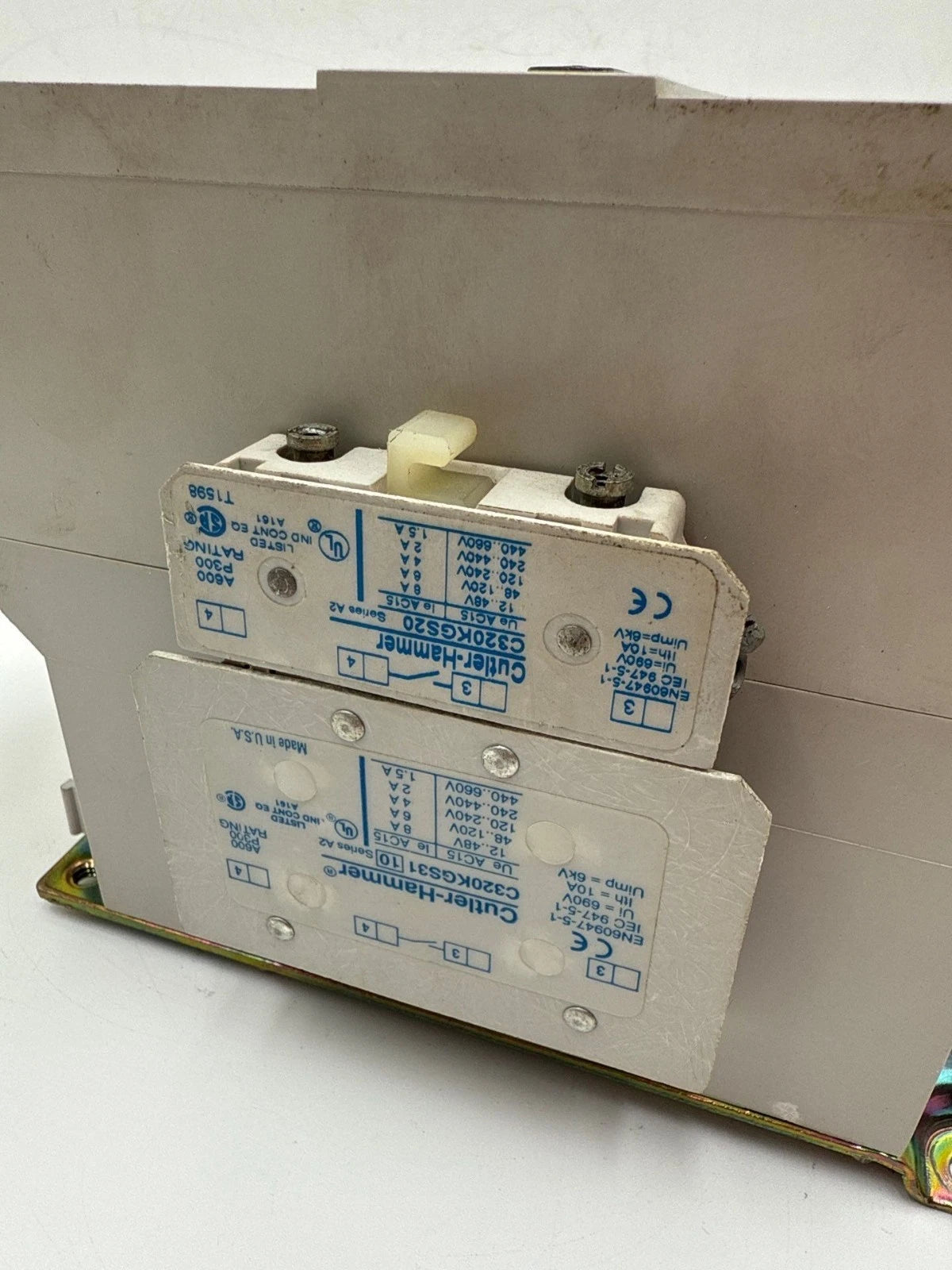 Cutler Hammer C825HN10 Contactor 140A 3P 240-600V 3PH Coil 110/120V C825HN10A Used