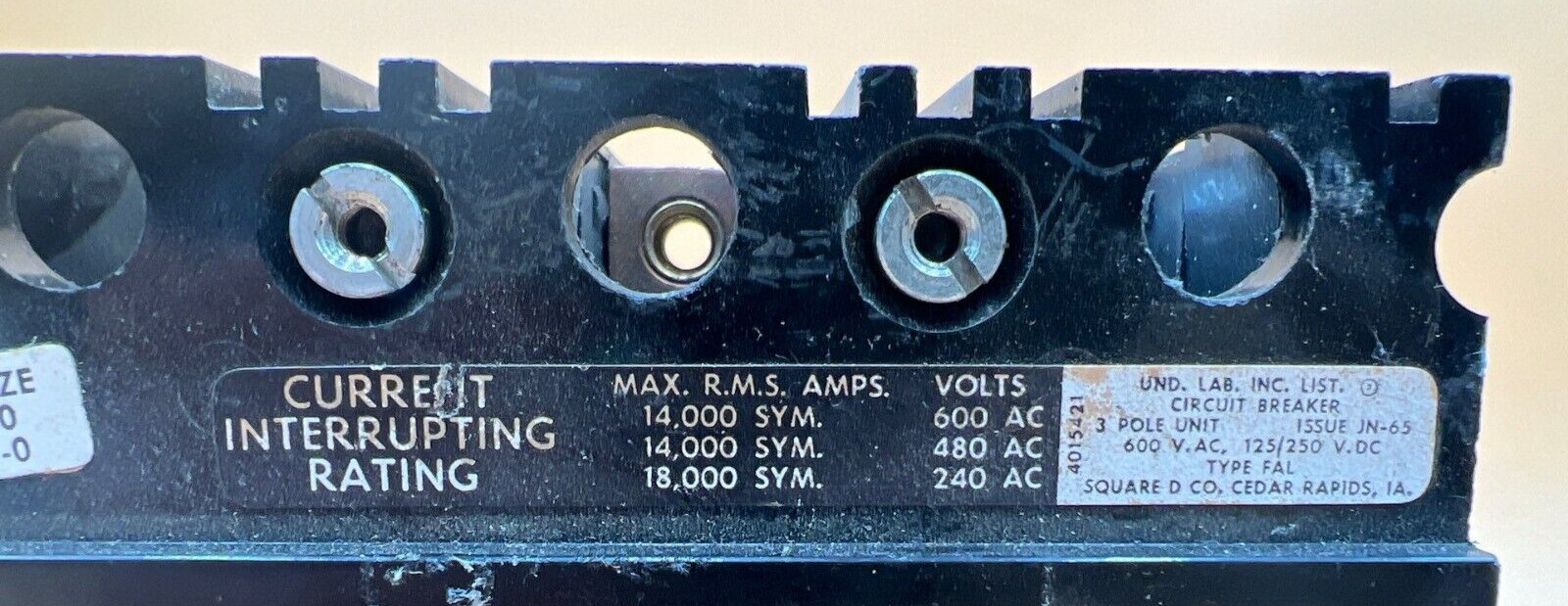 Square D FAP36070 Used