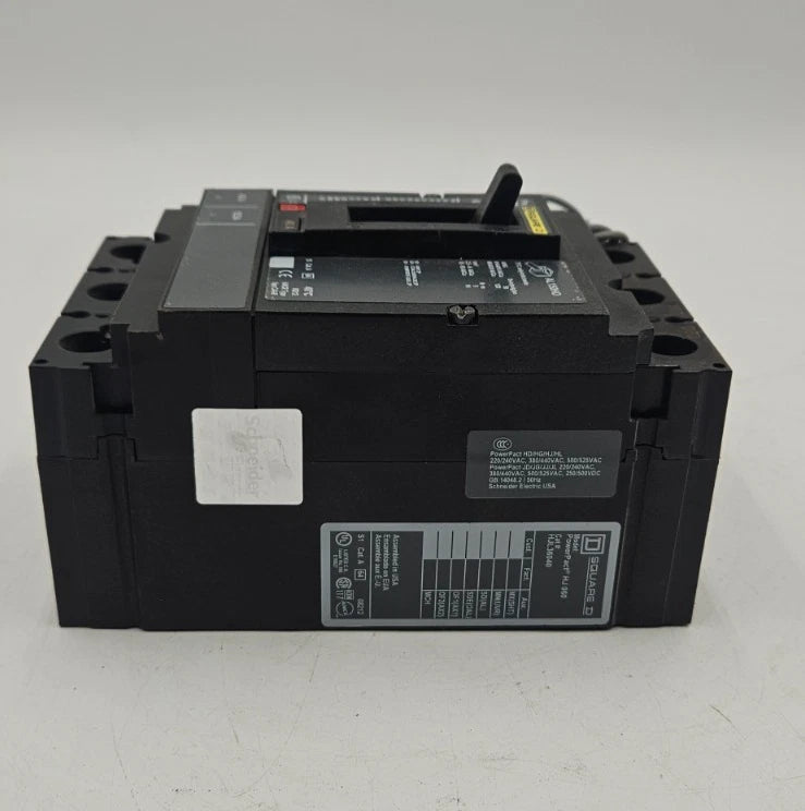 Square D HJL36040 Circuit Breaker 40A 3P 600V HJL 40 Amp 3 Pole PowerPact HJ 060 Used