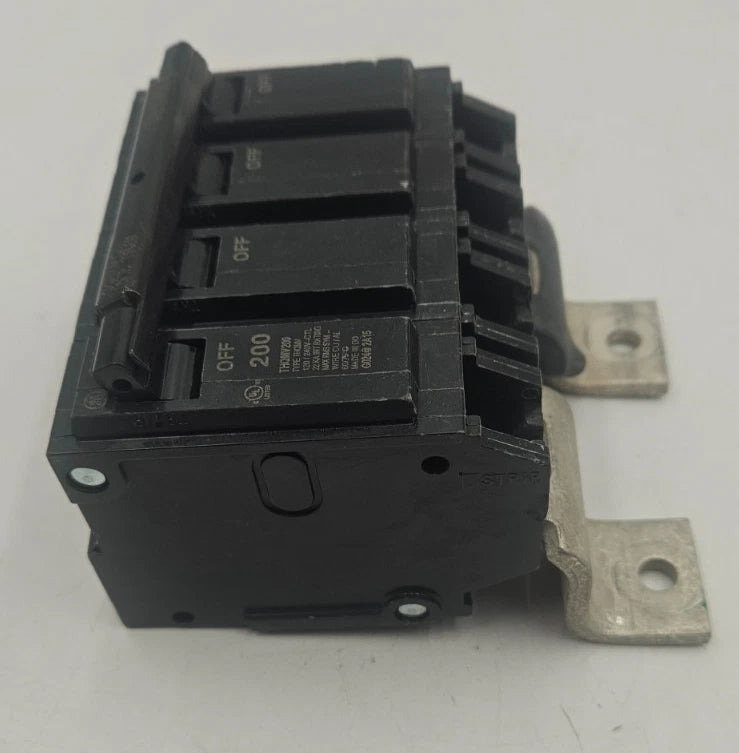 GE THQMV200 Main Circuit Breaker 200A 120/240V 2P 200 Amp 2 Pole with Mount USED Used