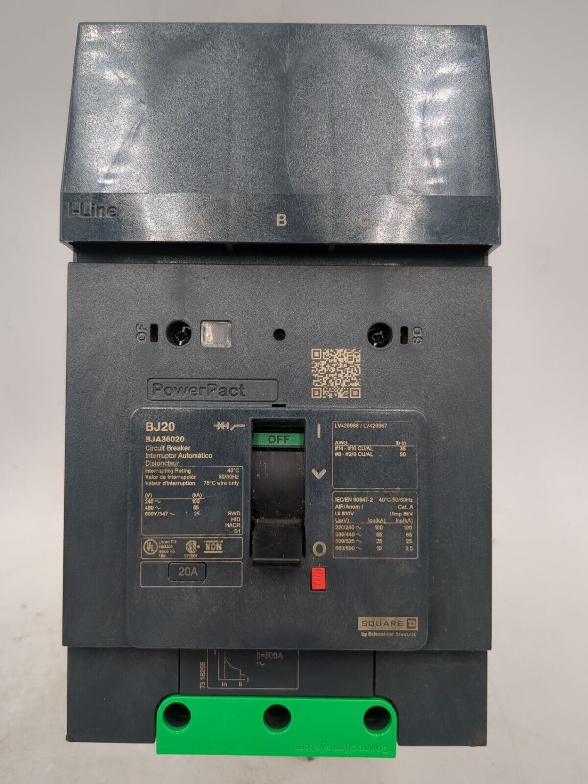 Square D BJA36020 Used