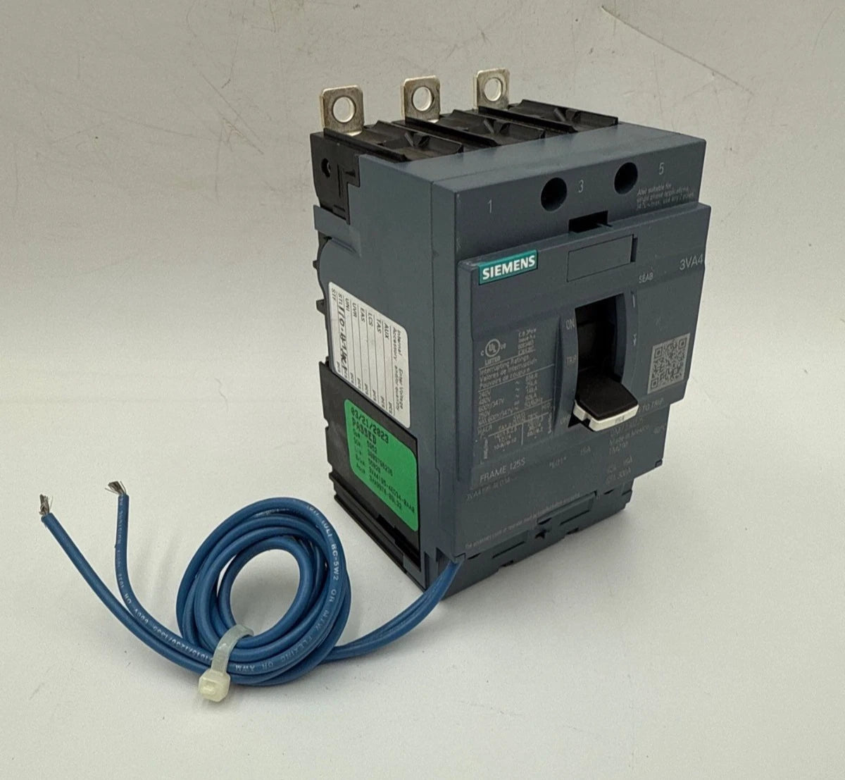 Siemens 3VA4195-4ED34-0AA0 Circuit Breaker 15A 3P 600V 3VA9978-0BL32 Shunt Trip New