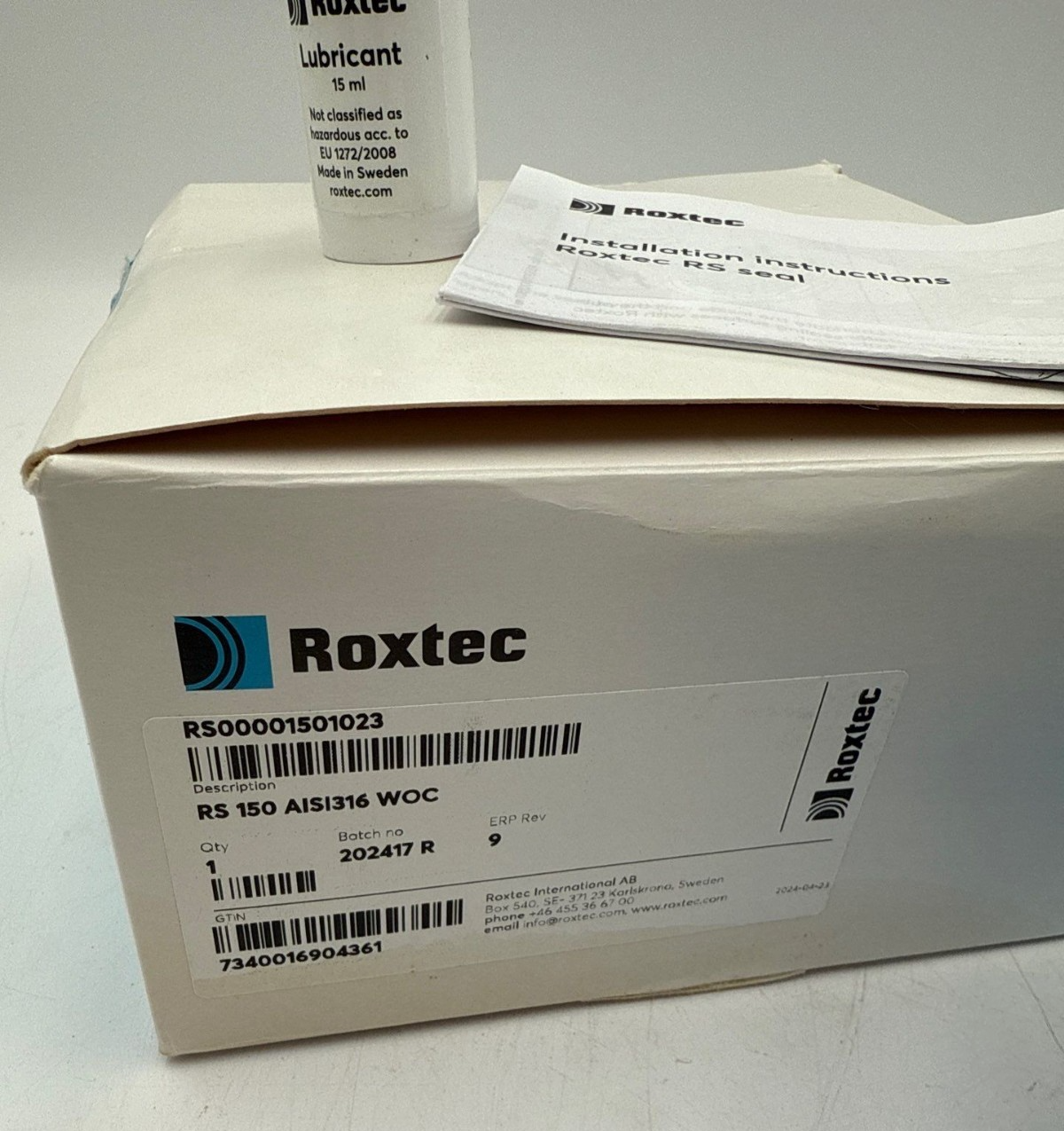 Roxtec RS00001501023 Round Entry Seal RS 150 AISI316 WOC For Cable Pipes New