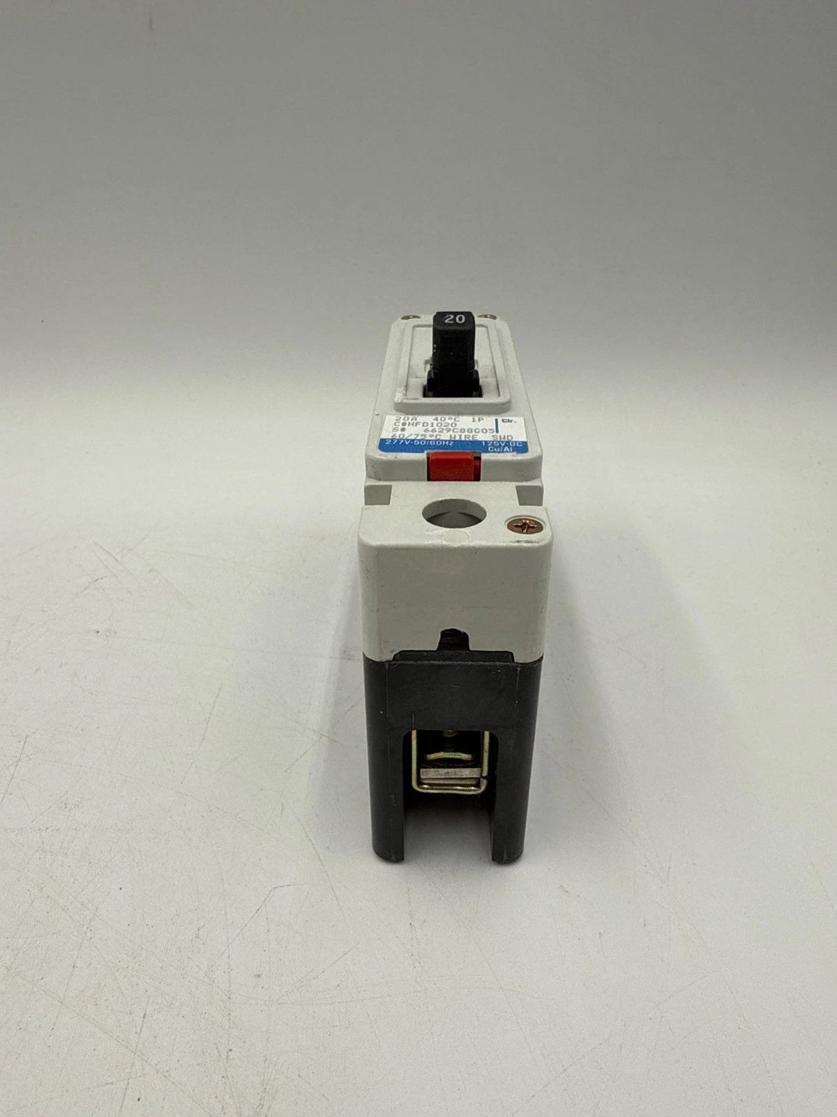 Cutler Hammer HFD1020 Circuit Breaker 20A 1P 277V HFD 65k 20 Amp 1 Pole Bolt On Used